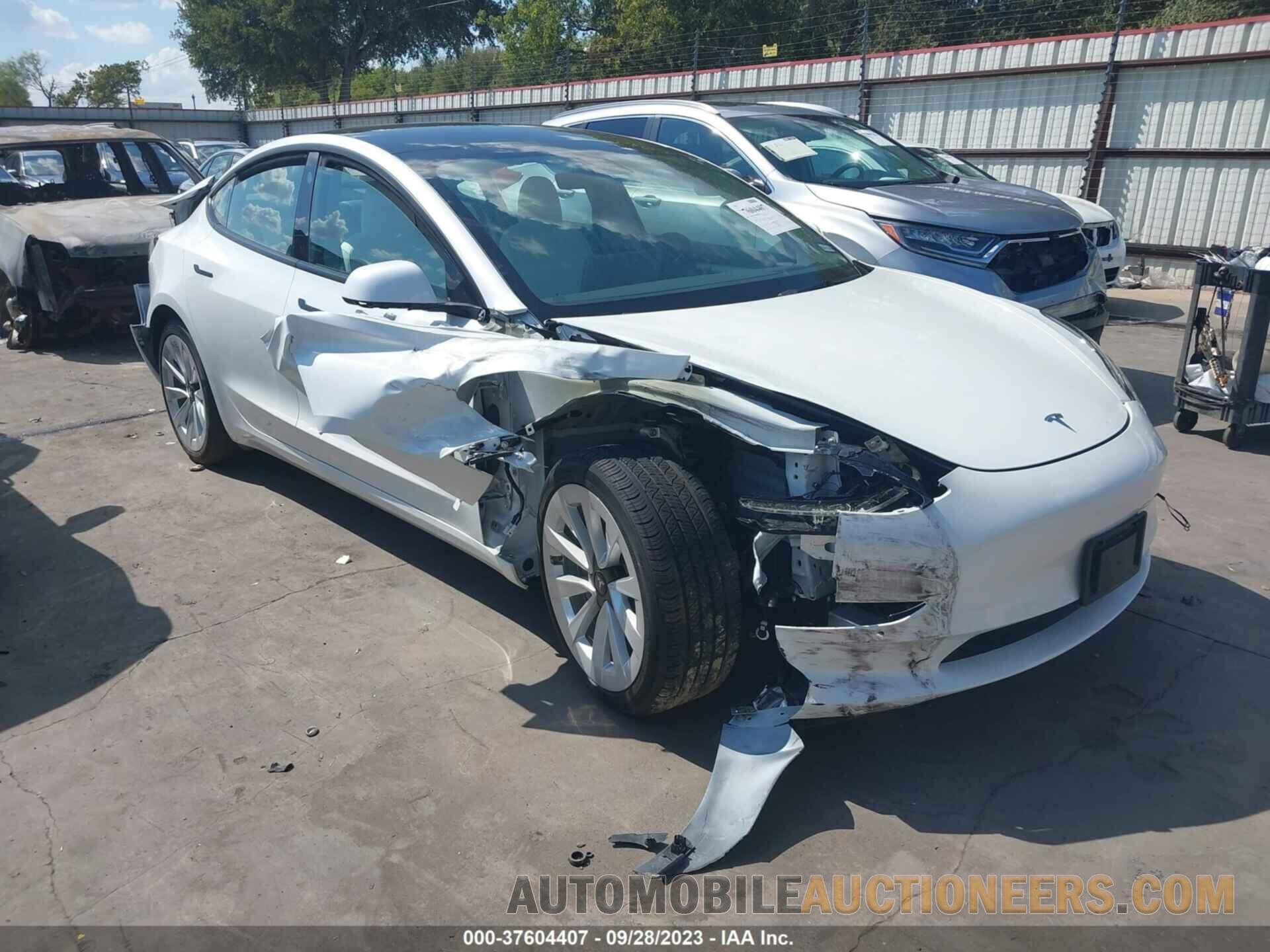 5YJ3E1EB2NF264344 TESLA MODEL 3 2022