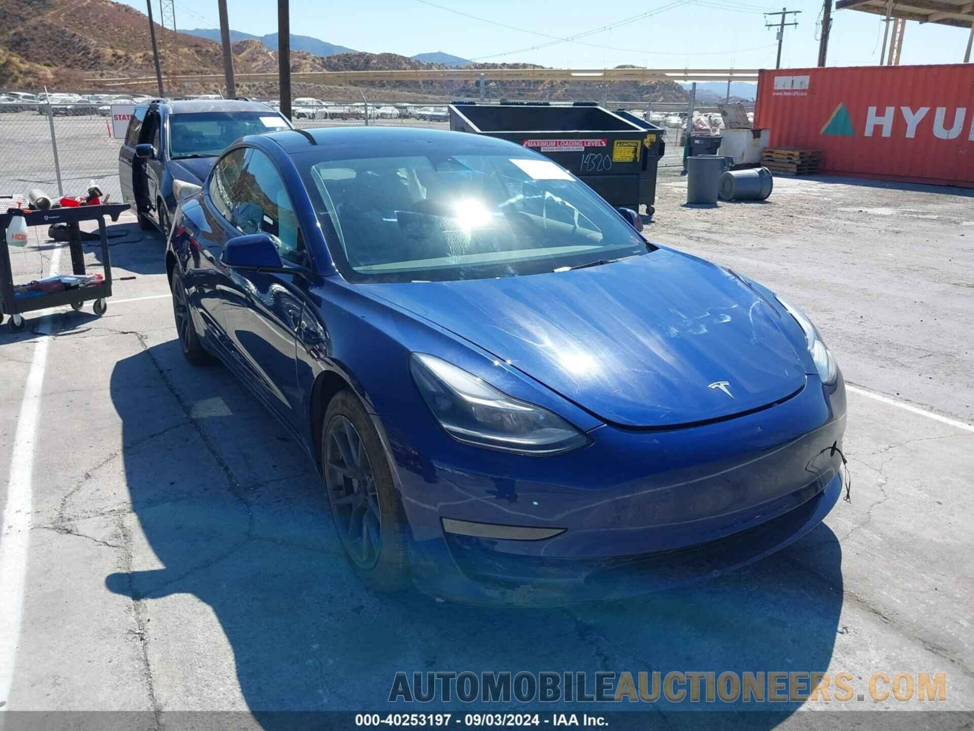 5YJ3E1EB2NF267194 TESLA MODEL 3 2022