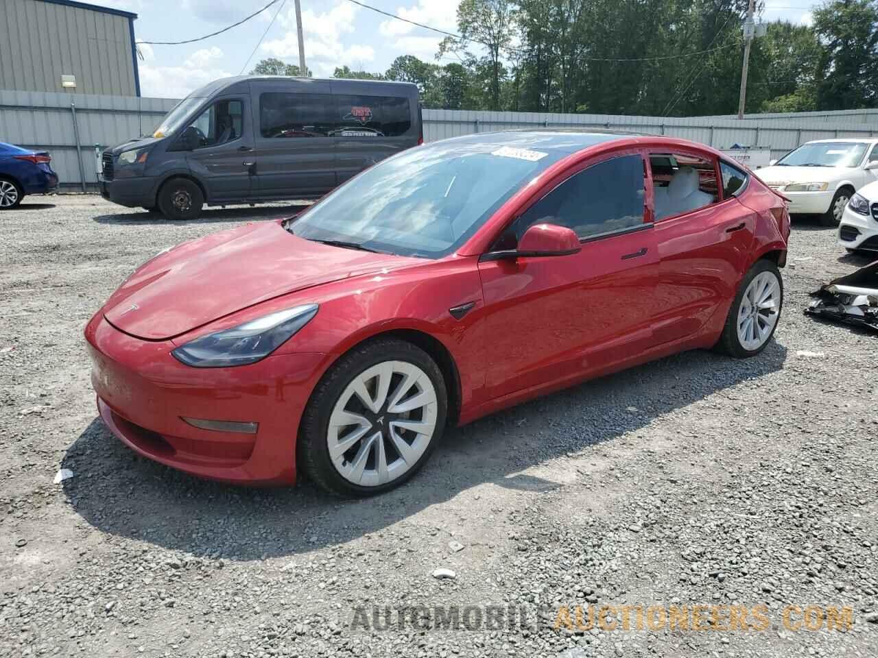 5YJ3E1EB2NF345120 TESLA MODEL 3 2022