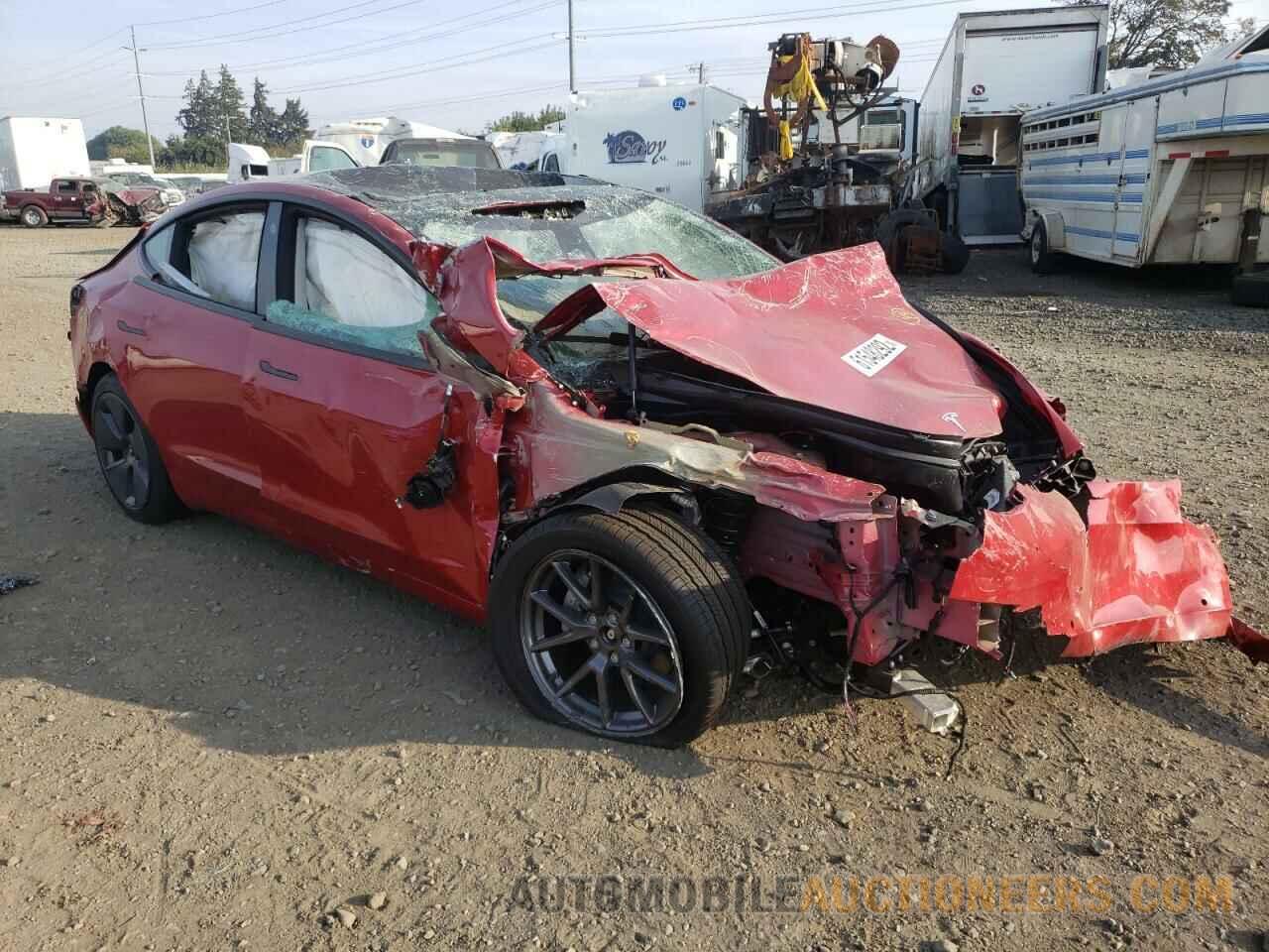 5YJ3E1EB2NF345490 TESLA MODEL 3 2022