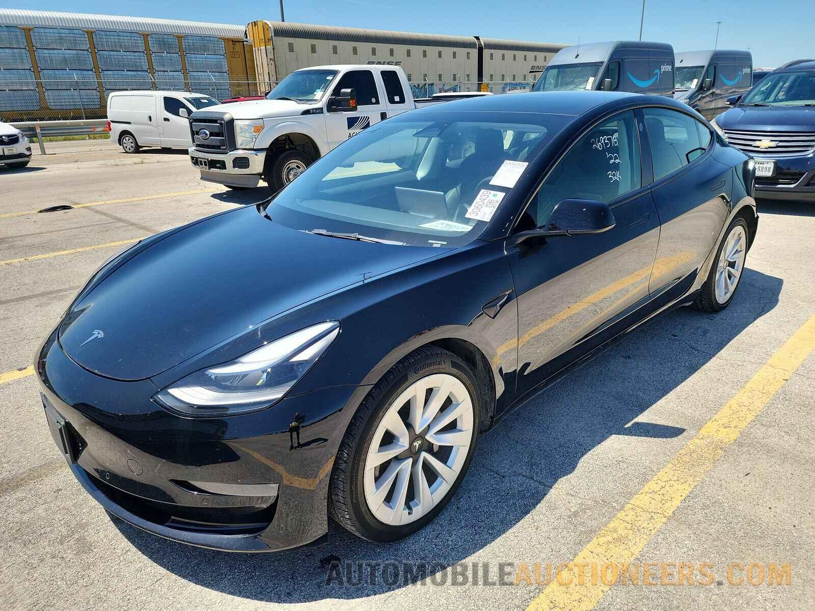 5YJ3E1EB2NF348325 Tesla Model 3 2022