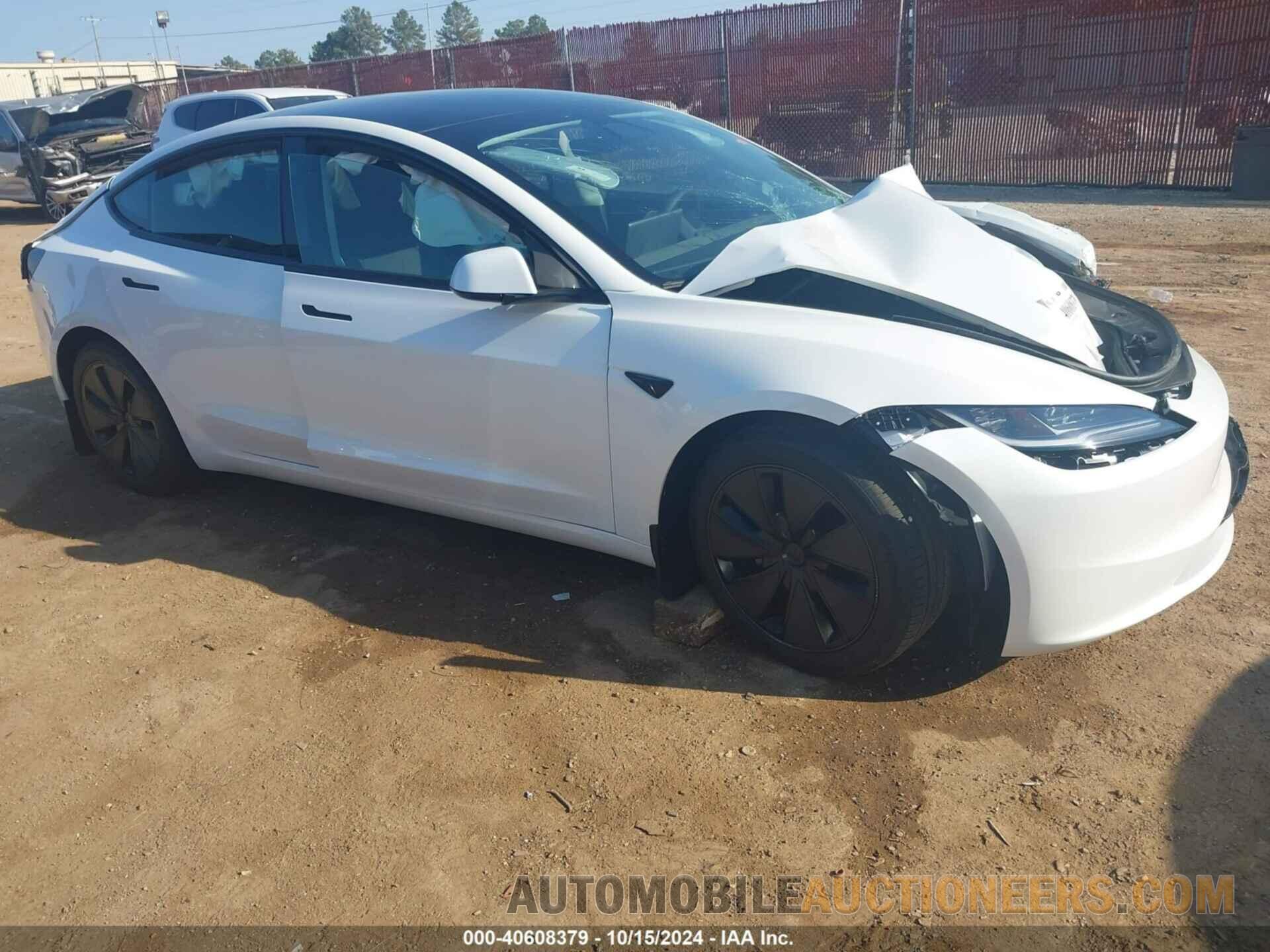 5YJ3E1EB2RF796263 TESLA MODEL 3 2024