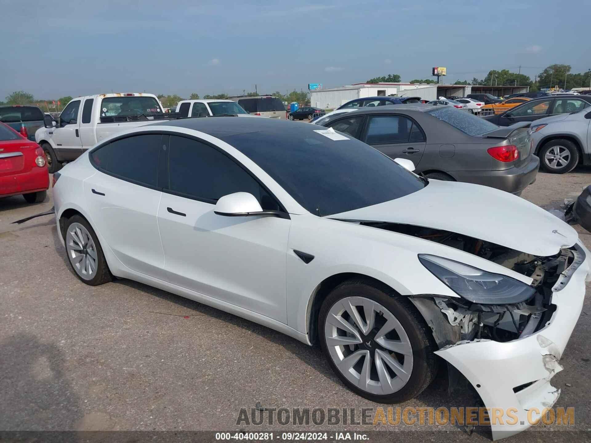 5YJ3E1EB3MF004078 TESLA MODEL 3 2021