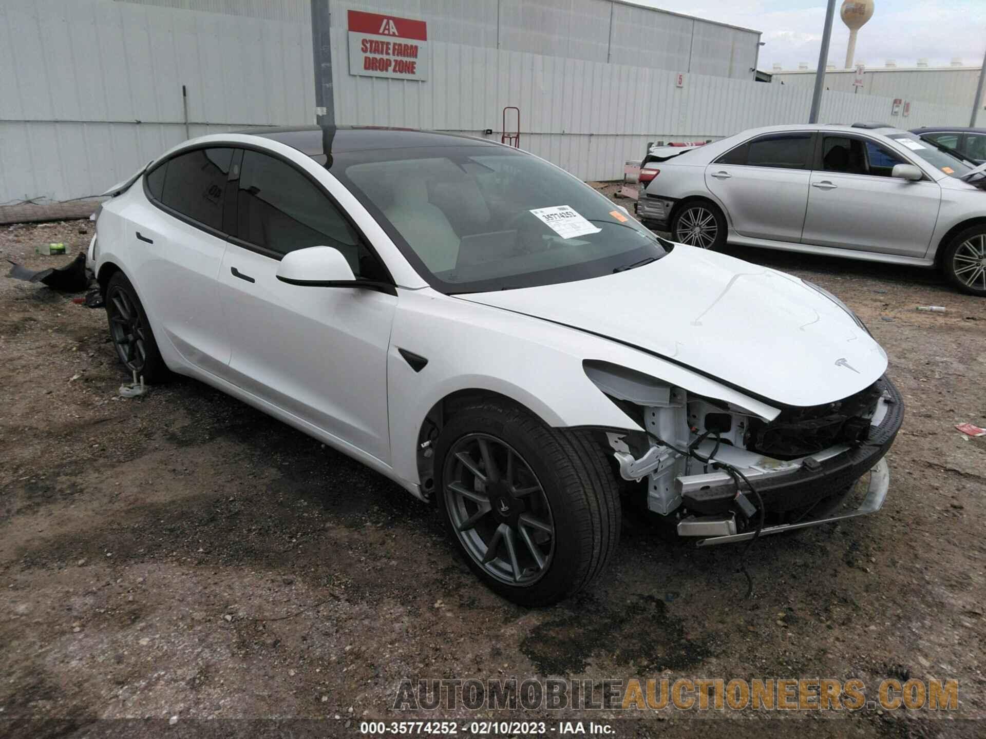 5YJ3E1EB3MF013296 TESLA MODEL 3 2021