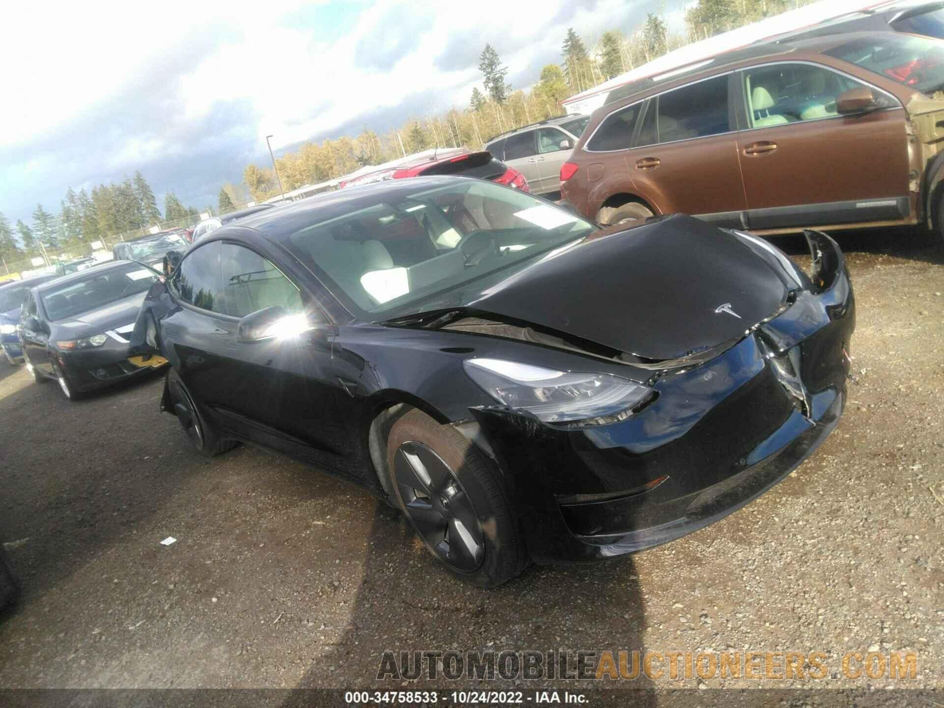 5YJ3E1EB3MF026419 TESLA MODEL 3 2021