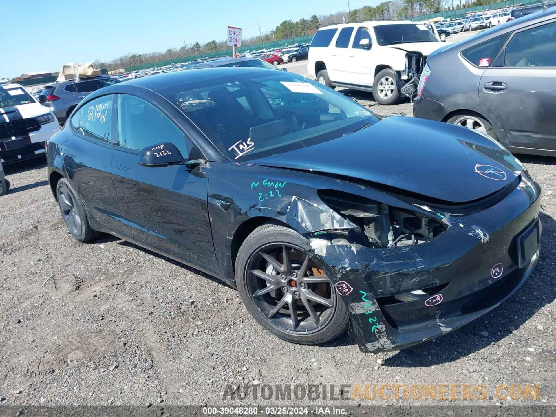 5YJ3E1EB3MF855216 TESLA MODEL 3 2021