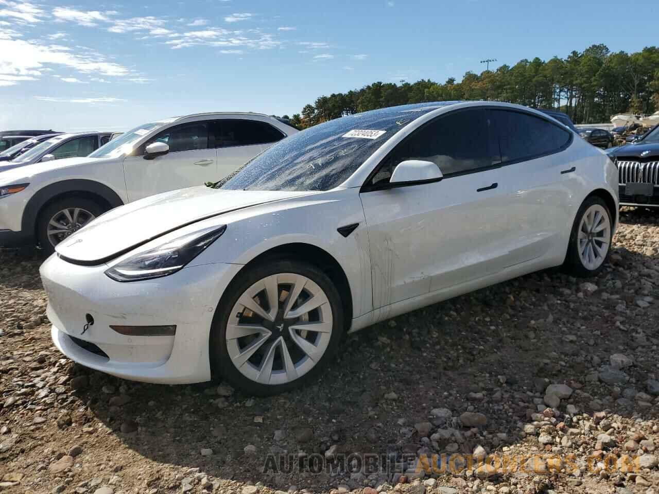 5YJ3E1EB3MF975257 TESLA MODEL 3 2021