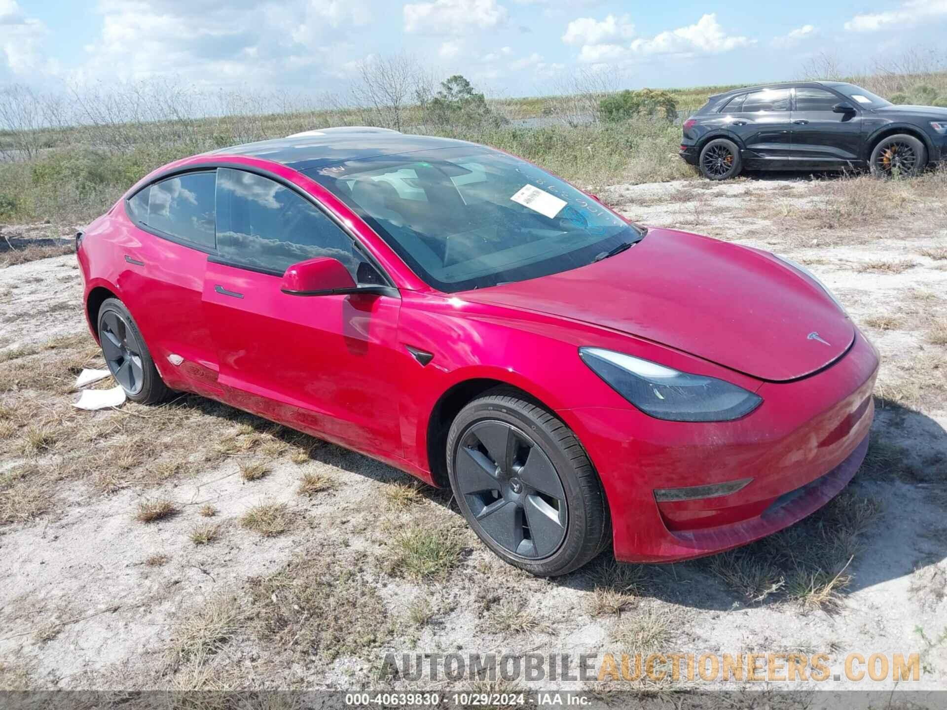 5YJ3E1EB3NF102335 TESLA MODEL 3 2022