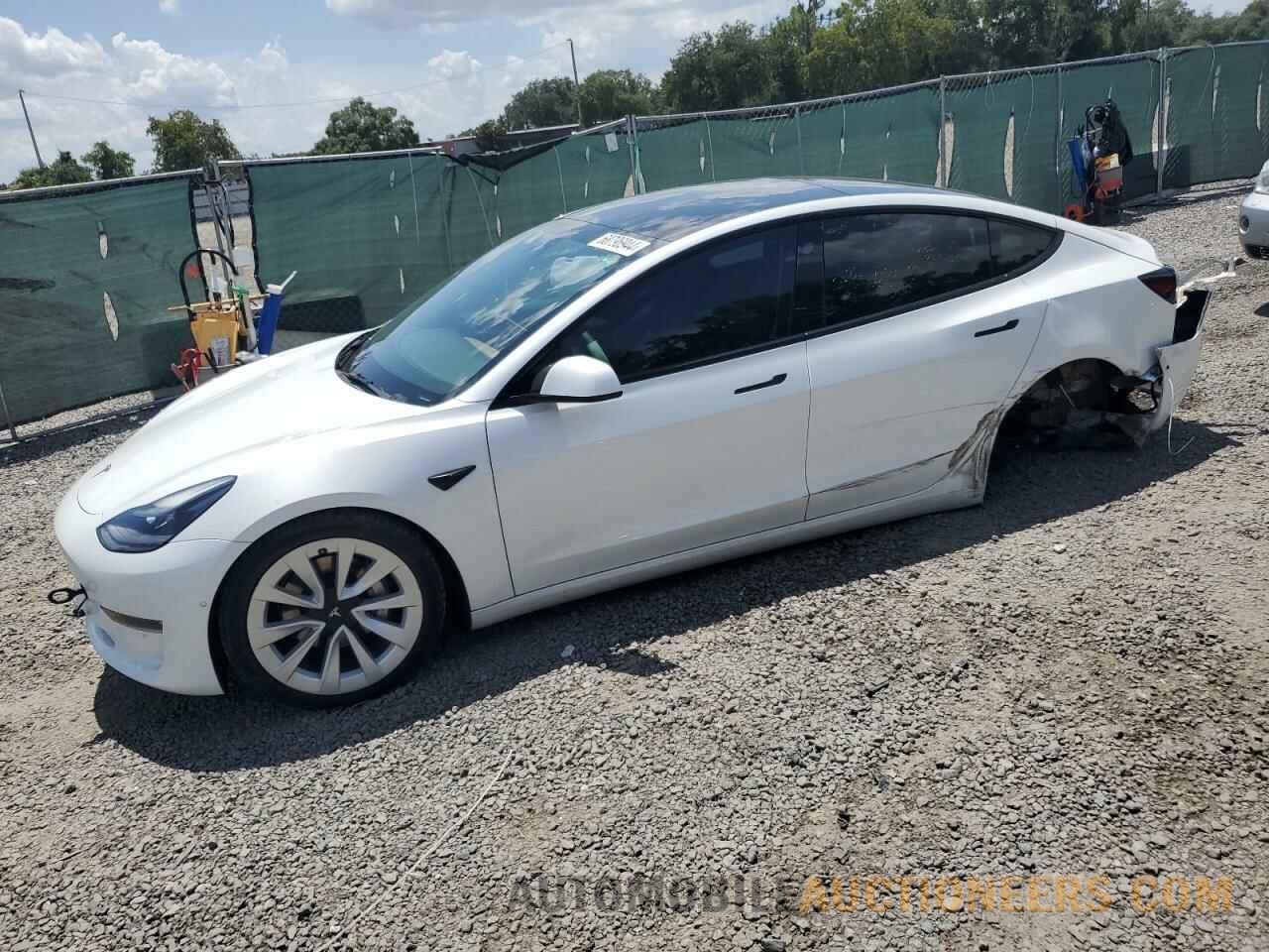 5YJ3E1EB3NF118955 TESLA MODEL 3 2022