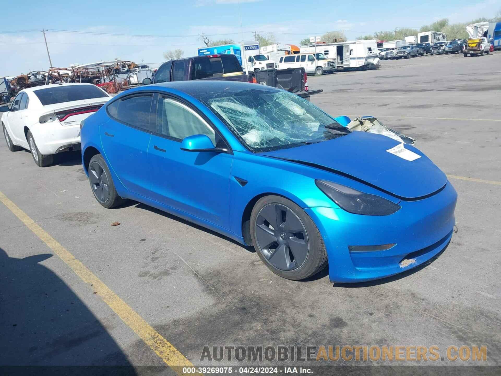 5YJ3E1EB3NF123086 TESLA MODEL 3 2022