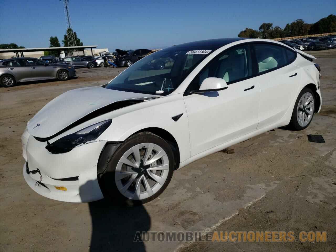 5YJ3E1EB3NF151907 TESLA MODEL 3 2022