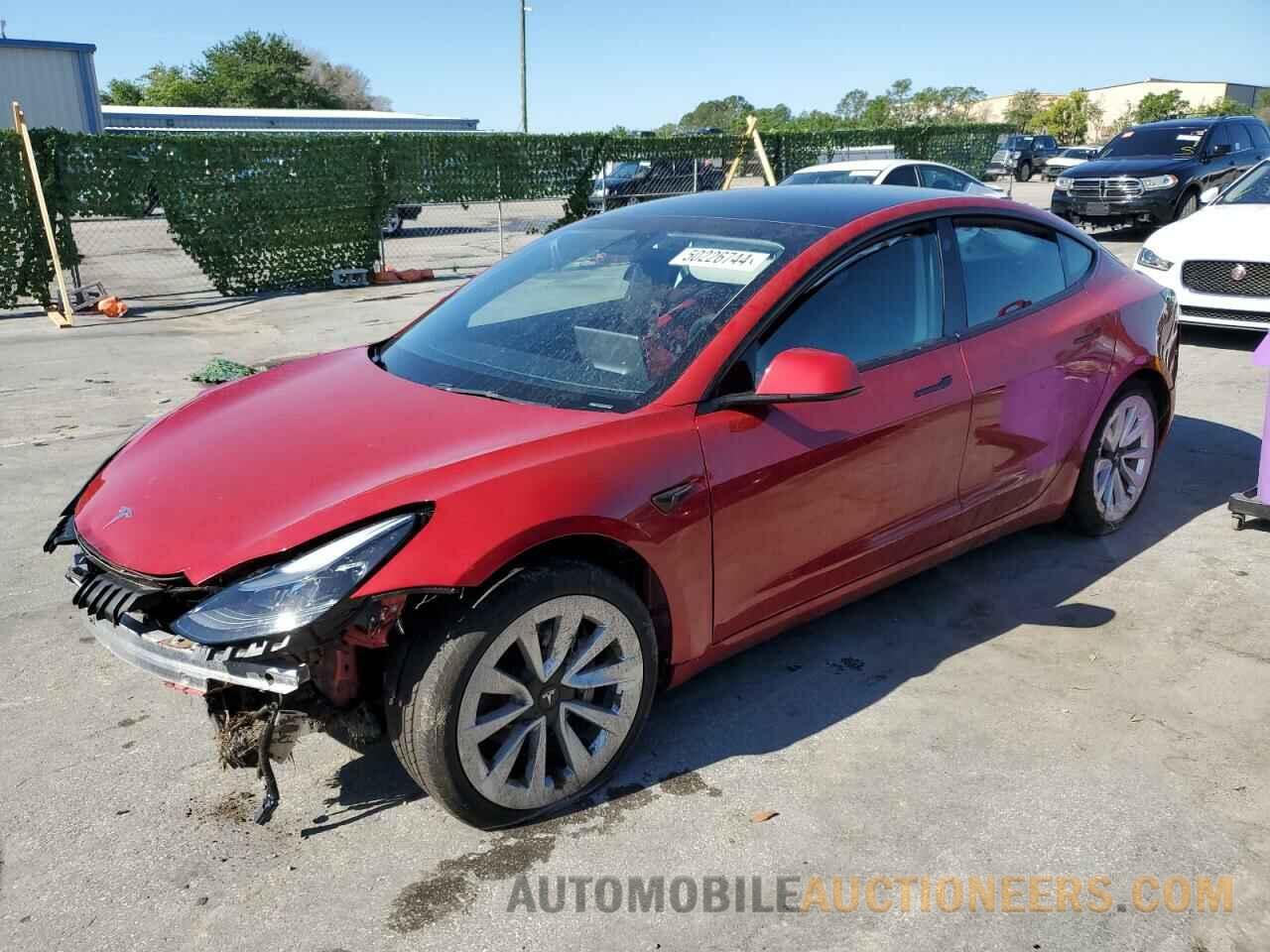 5YJ3E1EB3NF178332 TESLA MODEL 3 2022