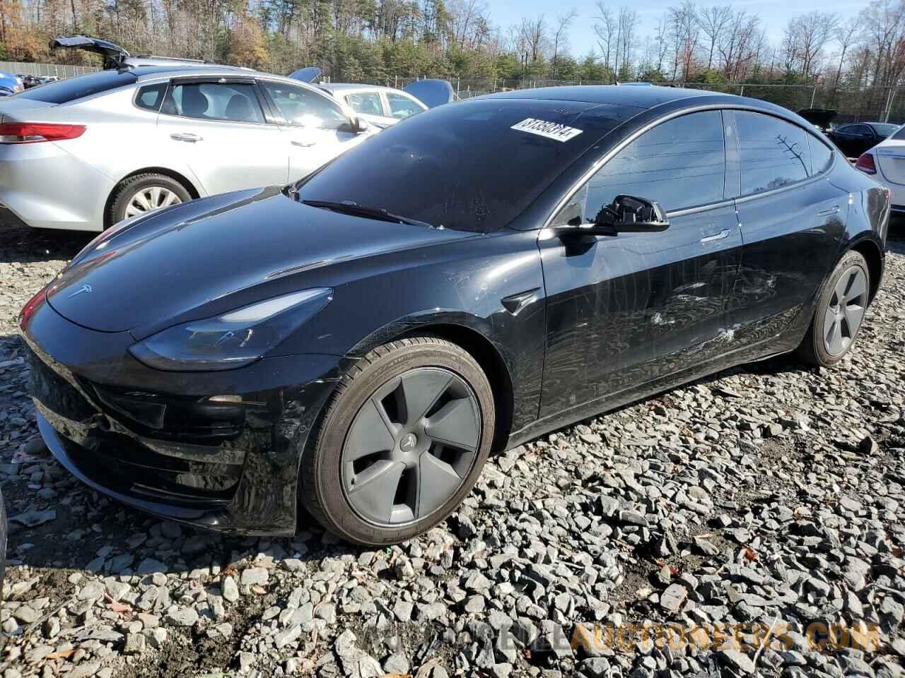 5YJ3E1EB3NF183336 TESLA MODEL 3 2022