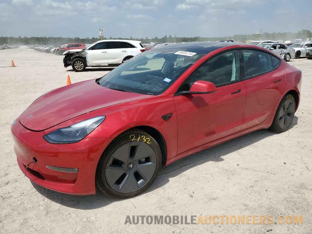 5YJ3E1EB3NF193803 TESLA MODEL 3 2022