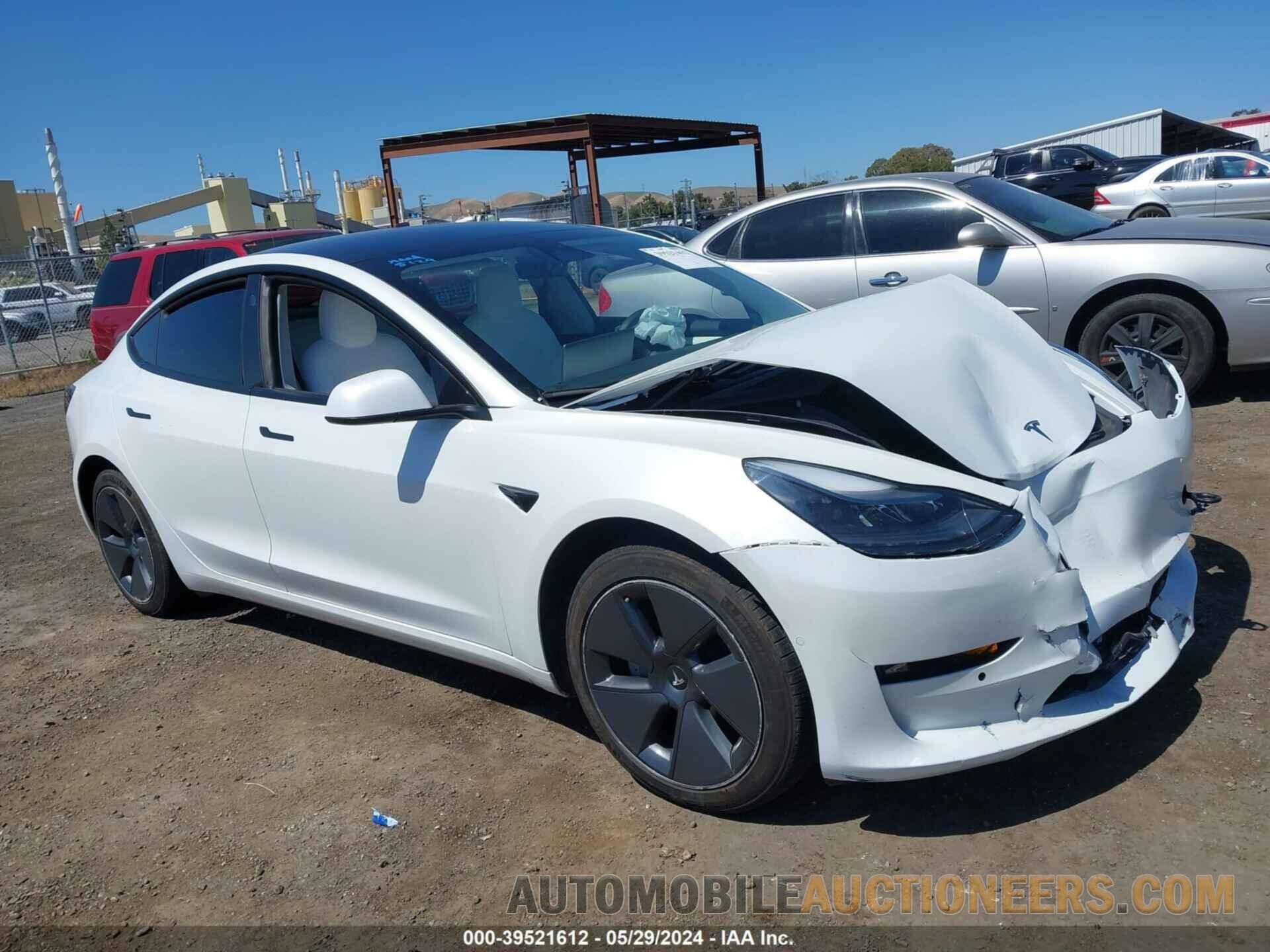 5YJ3E1EB3NF204475 TESLA MODEL 3 2022