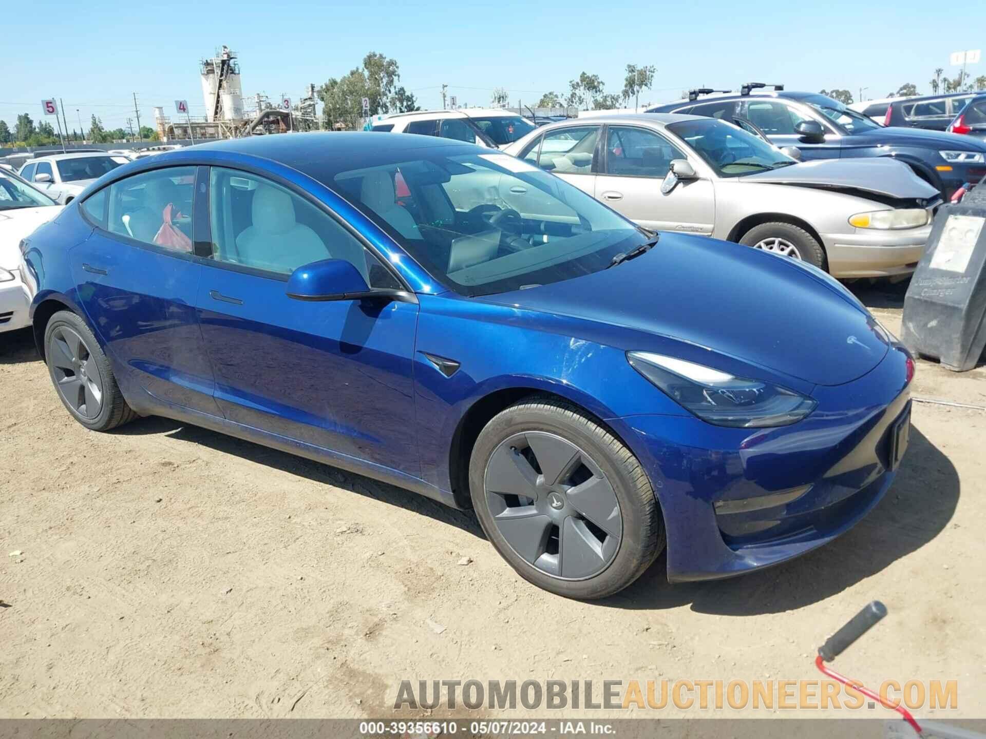 5YJ3E1EB3NF232759 TESLA MODEL 3 2022