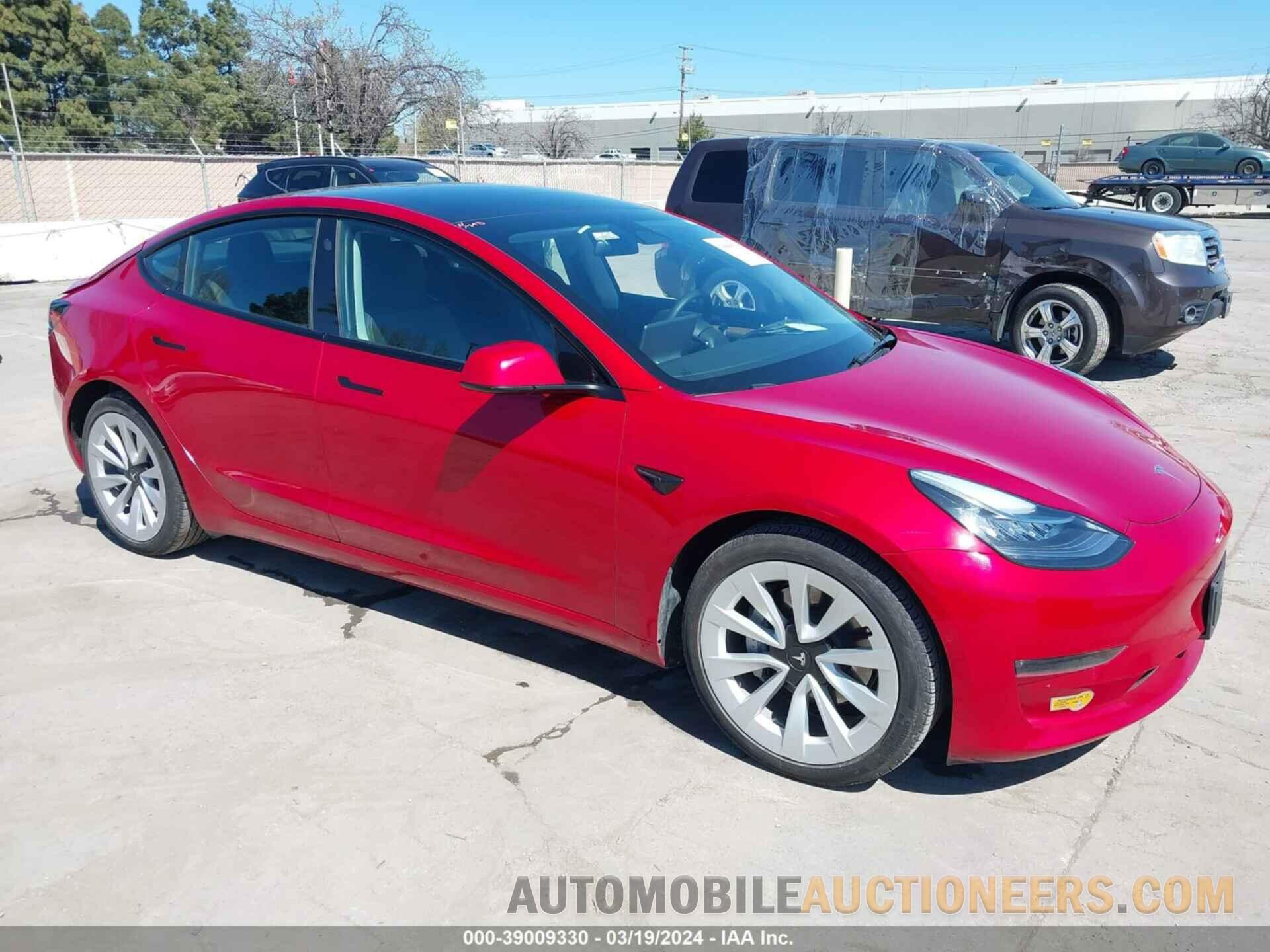 5YJ3E1EB3NF262246 TESLA MODEL 3 2022