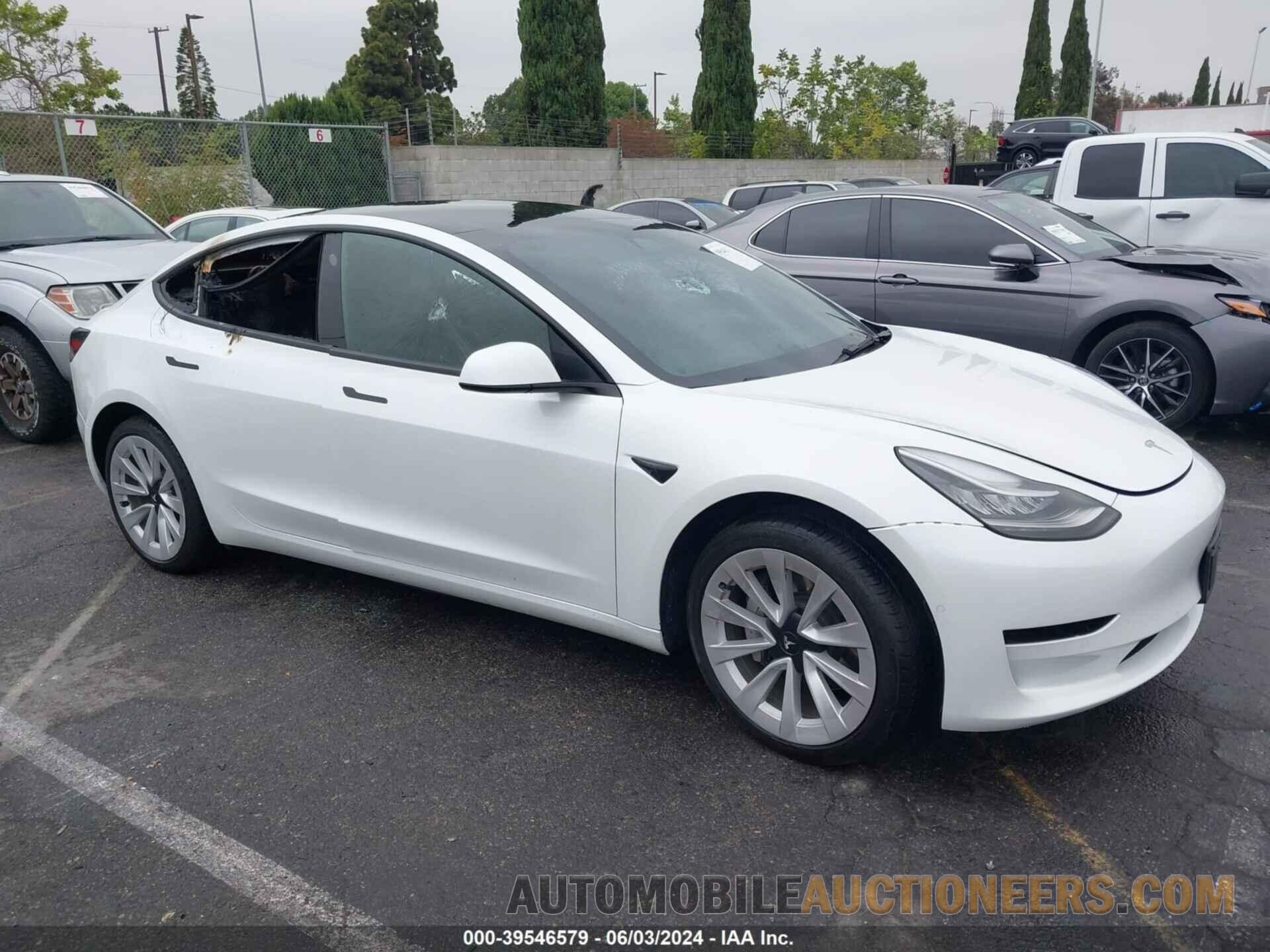 5YJ3E1EB3NF297725 TESLA MODEL 3 2022