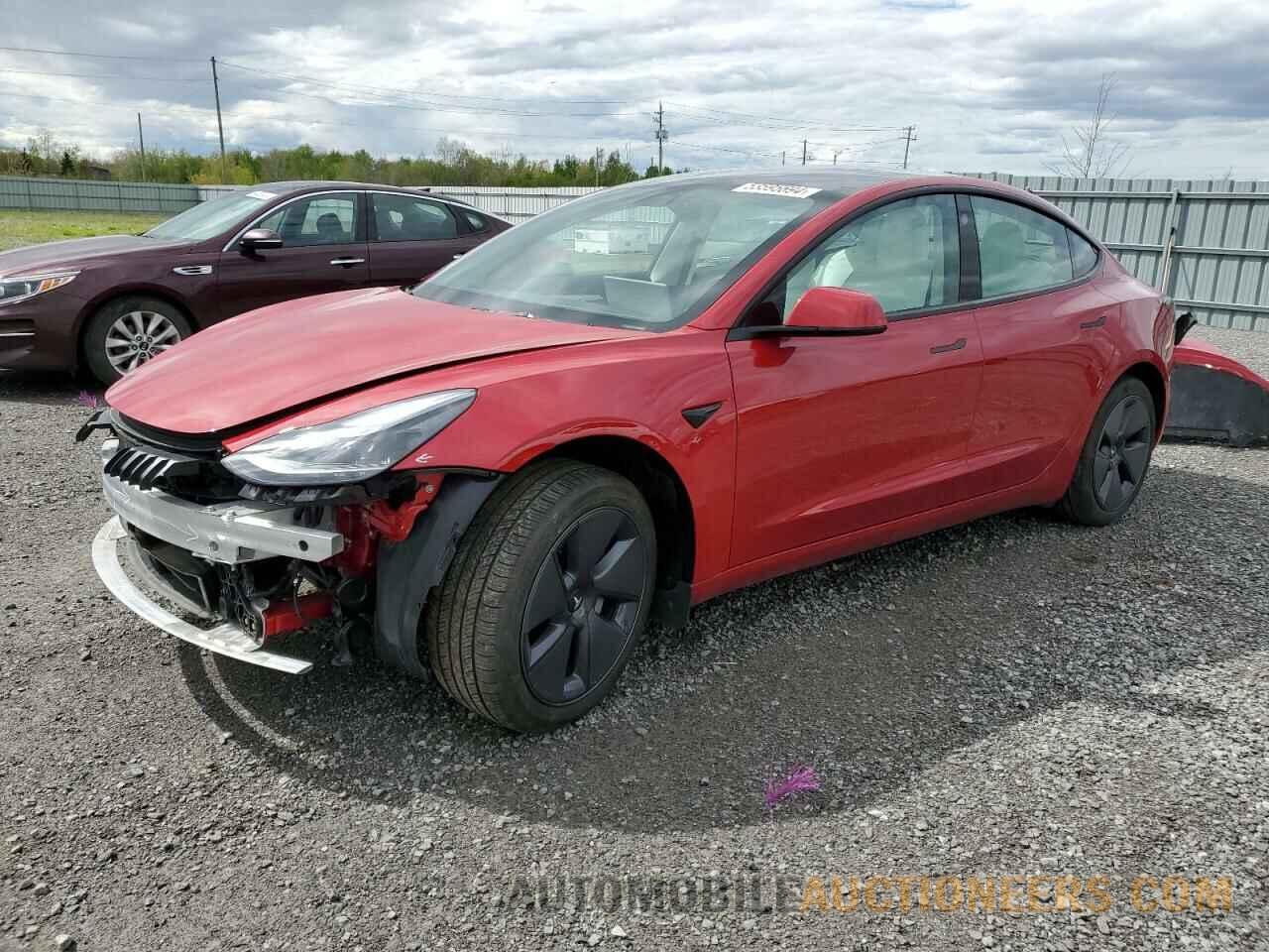 5YJ3E1EB3NF324874 TESLA MODEL 3 2022