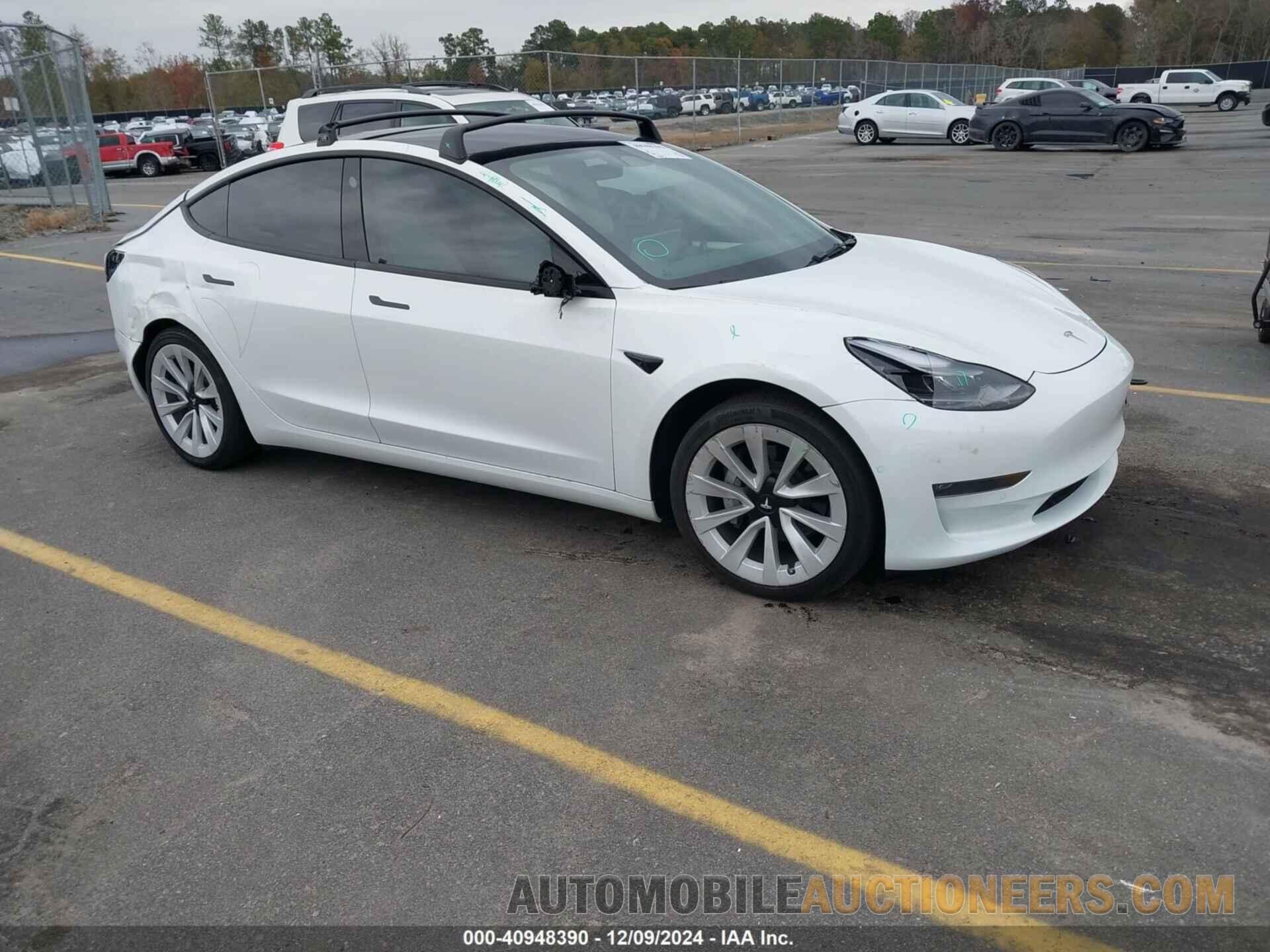 5YJ3E1EB3NF356854 TESLA MODEL 3 2022