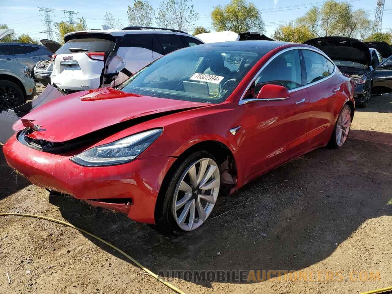 5YJ3E1EB4JF091727 TESLA MODEL 3 2018