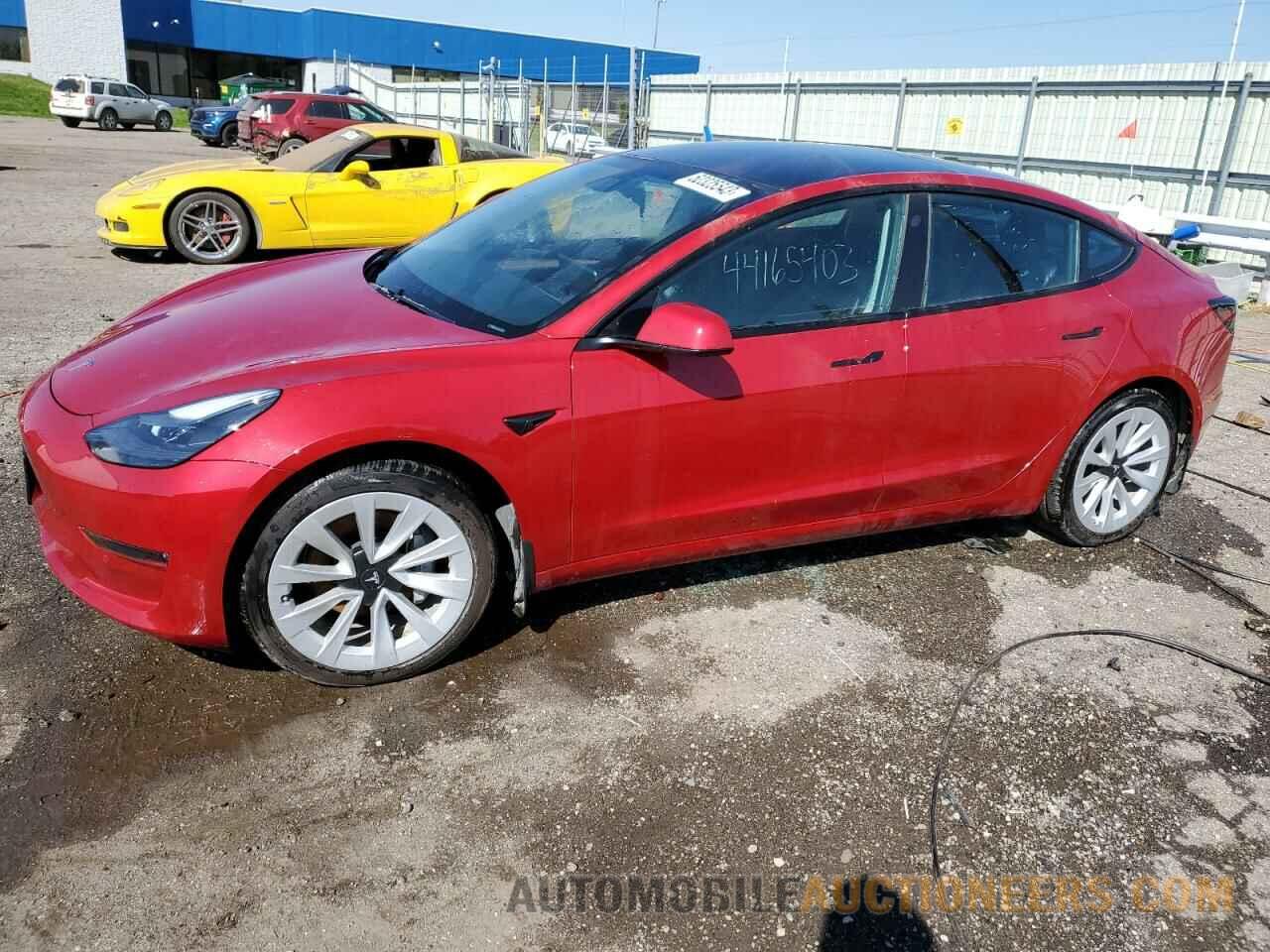 5YJ3E1EB4MF013162 TESLA MODEL 3 2021