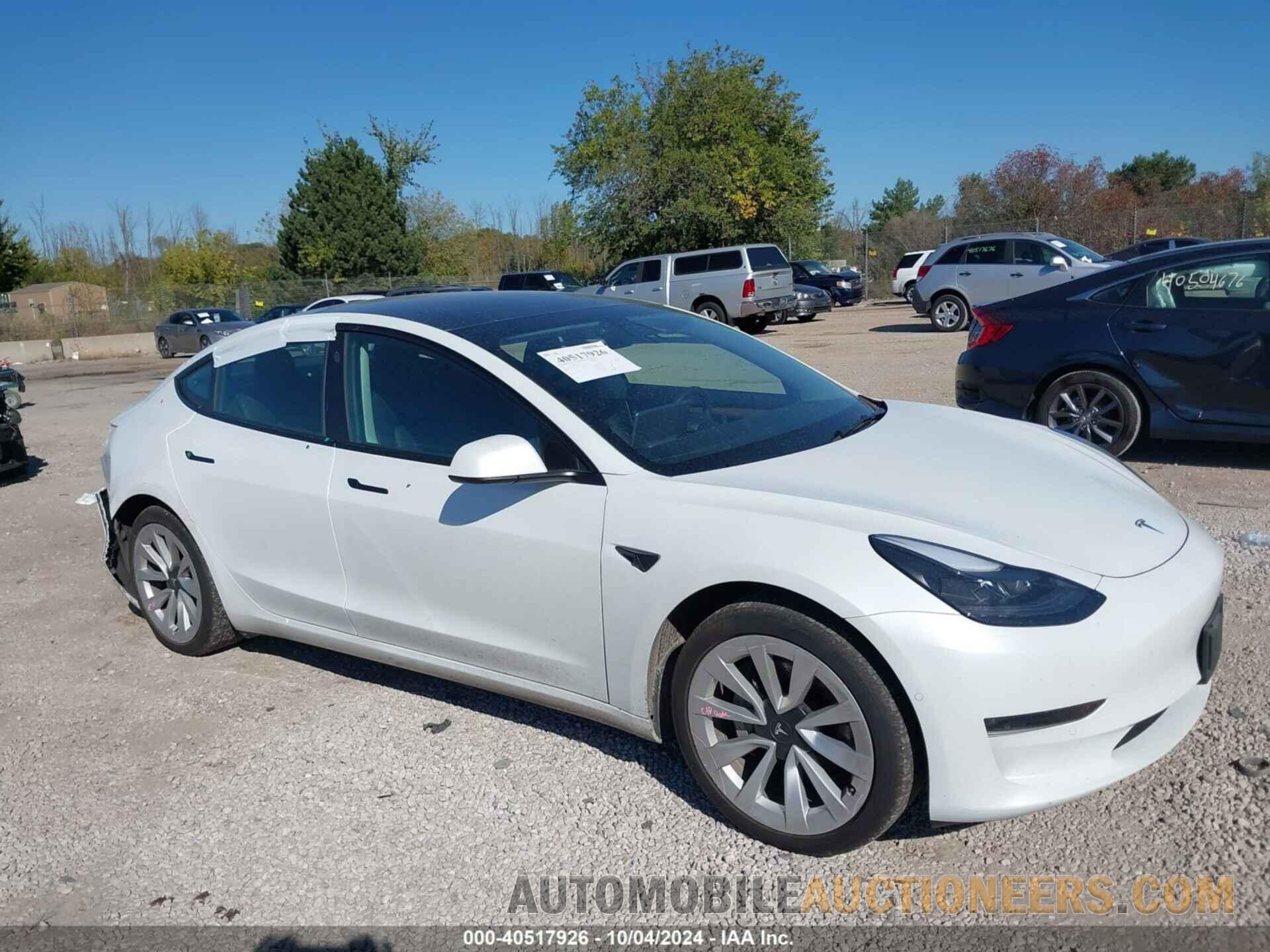 5YJ3E1EB4MF101113 TESLA MODEL 3 2021