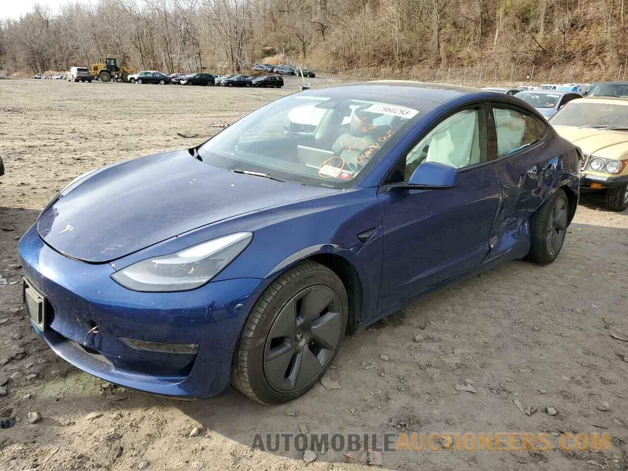 5YJ3E1EB4NF110587 TESLA MODEL 3 2022