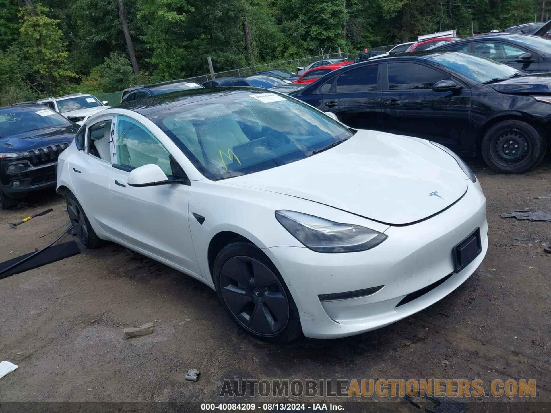 5YJ3E1EB4NF115546 TESLA MODEL 3 2022