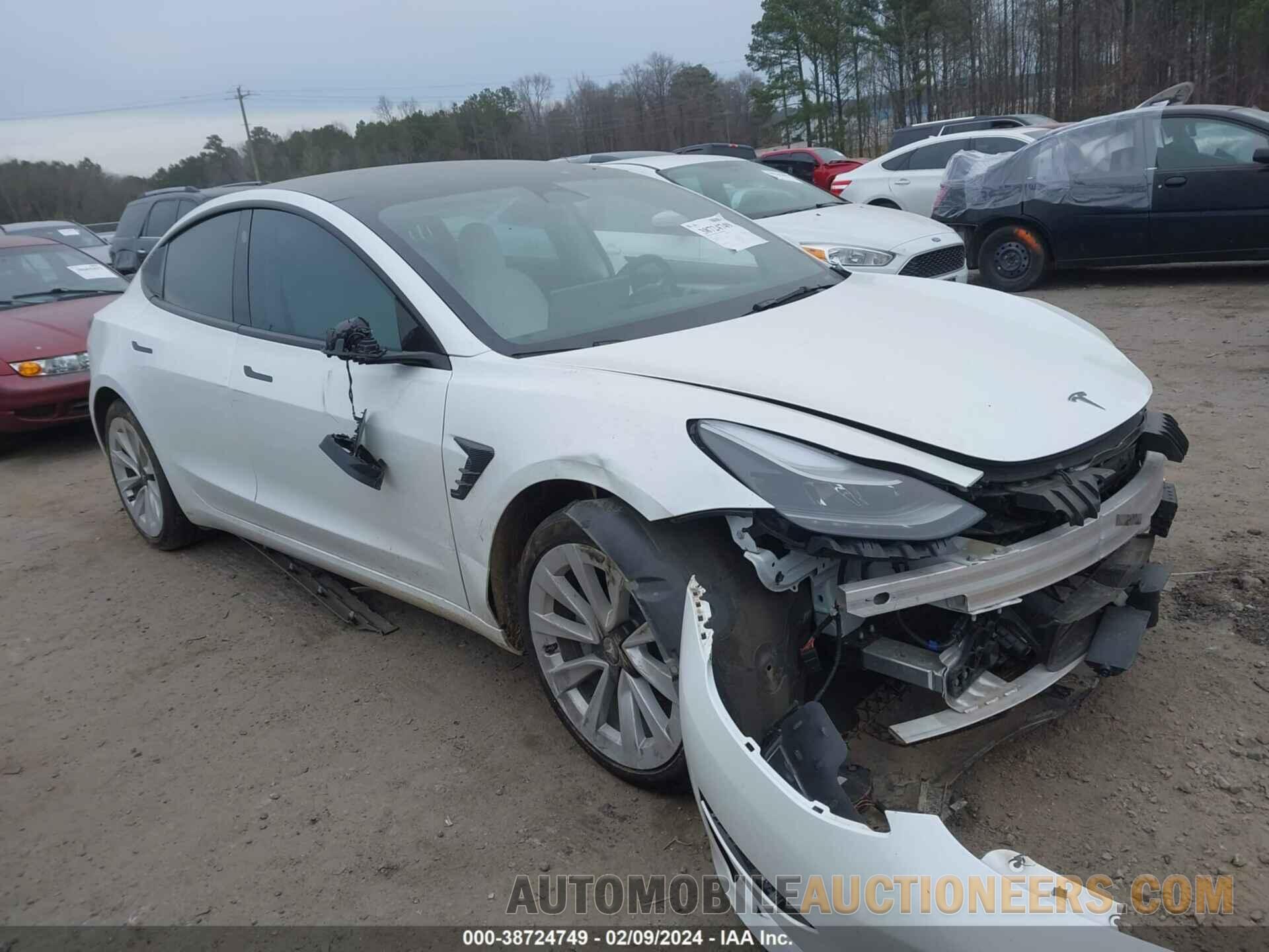 5YJ3E1EB4NF116874 TESLA MODEL 3 2022