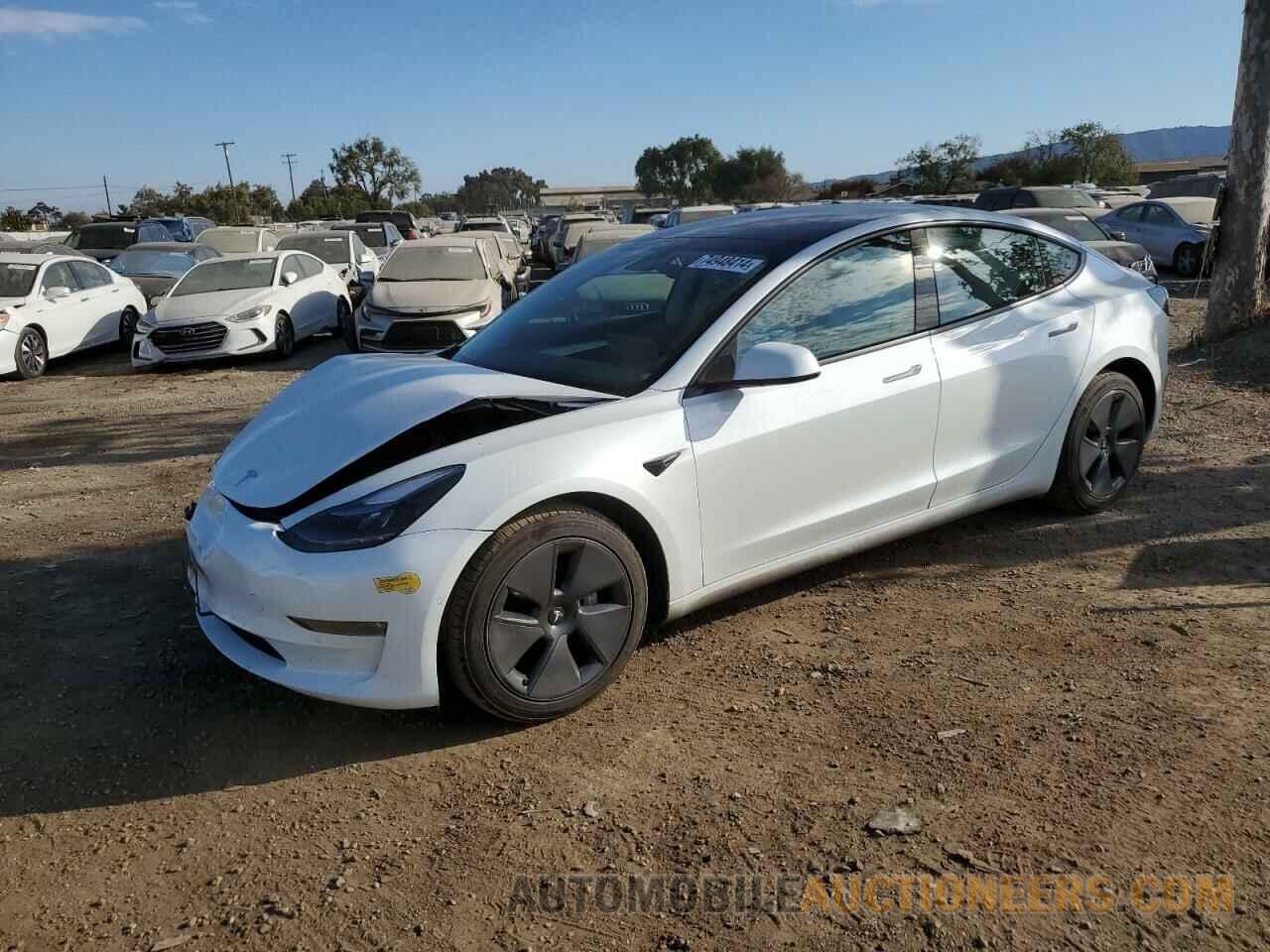 5YJ3E1EB4NF155416 TESLA MODEL 3 2022