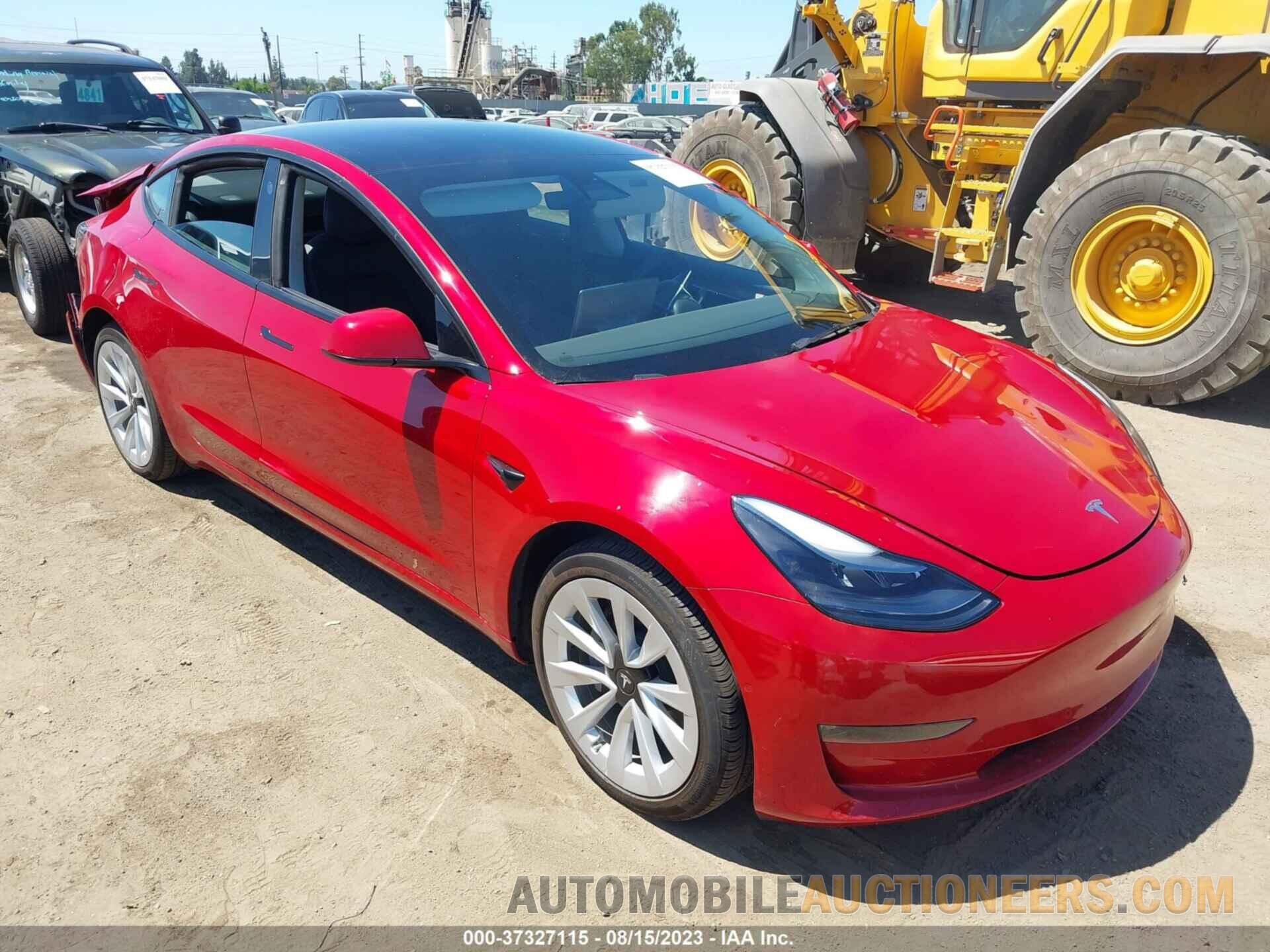 5YJ3E1EB4NF156193 TESLA MODEL 3 2022