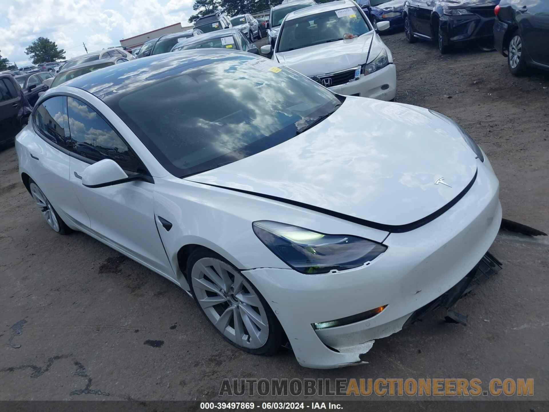 5YJ3E1EB4NF169445 TESLA MODEL 3 2022