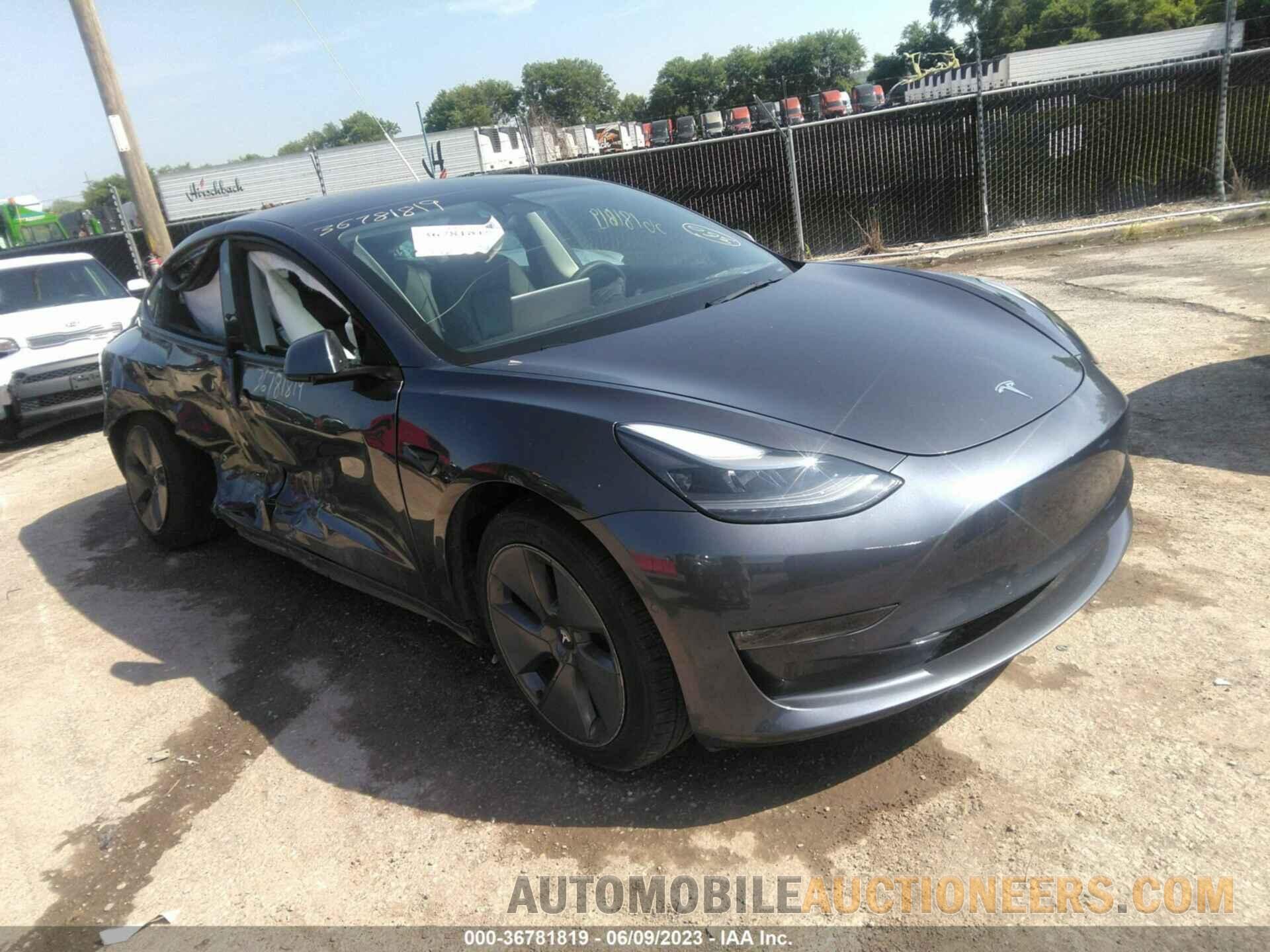 5YJ3E1EB4NF171843 TESLA MODEL 3 2022