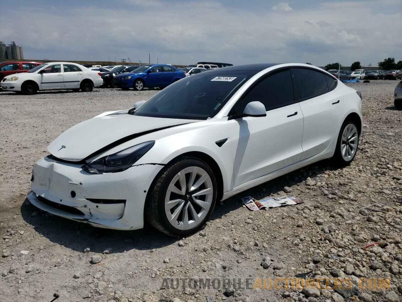 5YJ3E1EB4NF192482 TESLA MODEL 3 2022