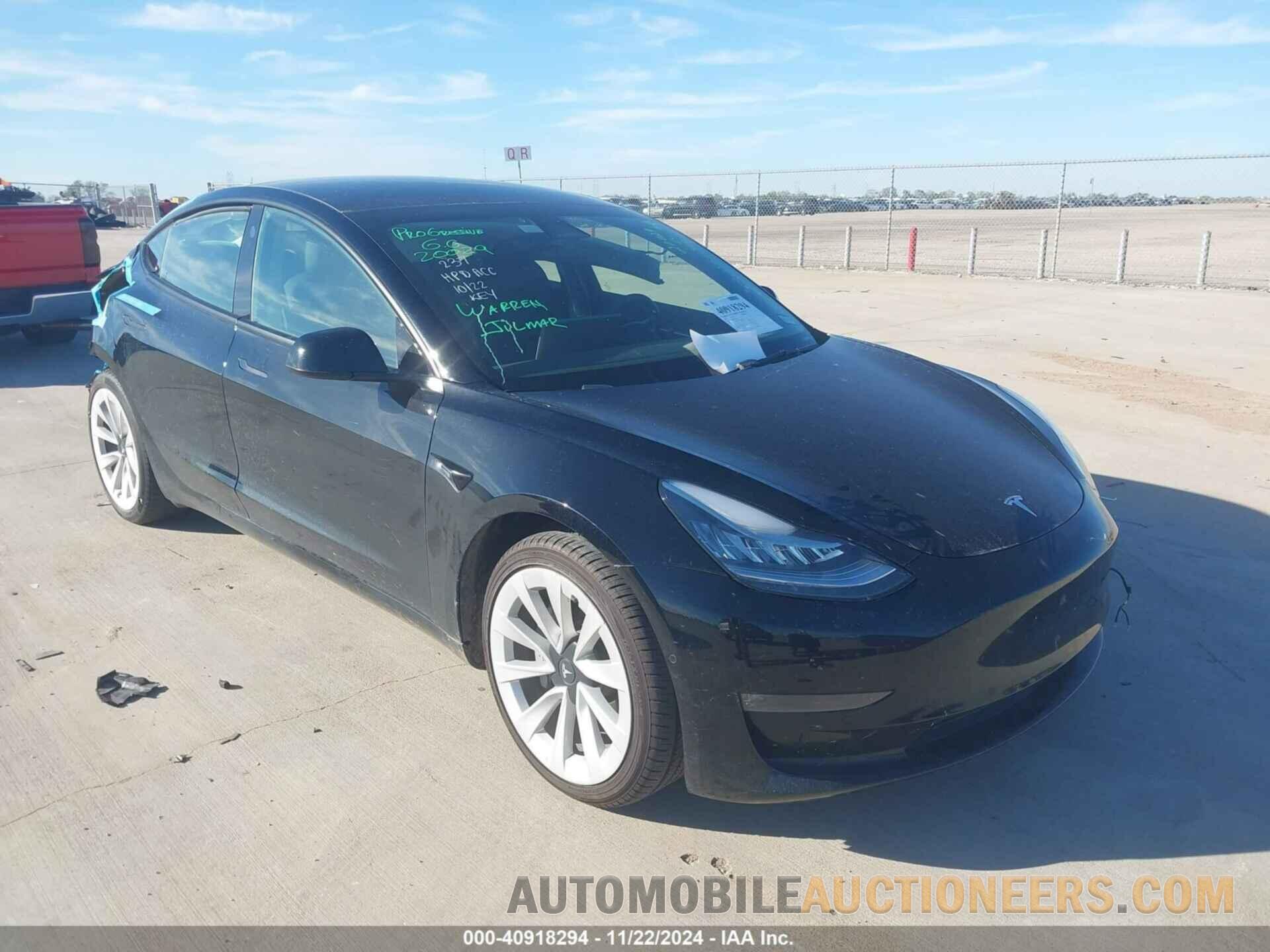 5YJ3E1EB4NF245441 TESLA MODEL 3 2022