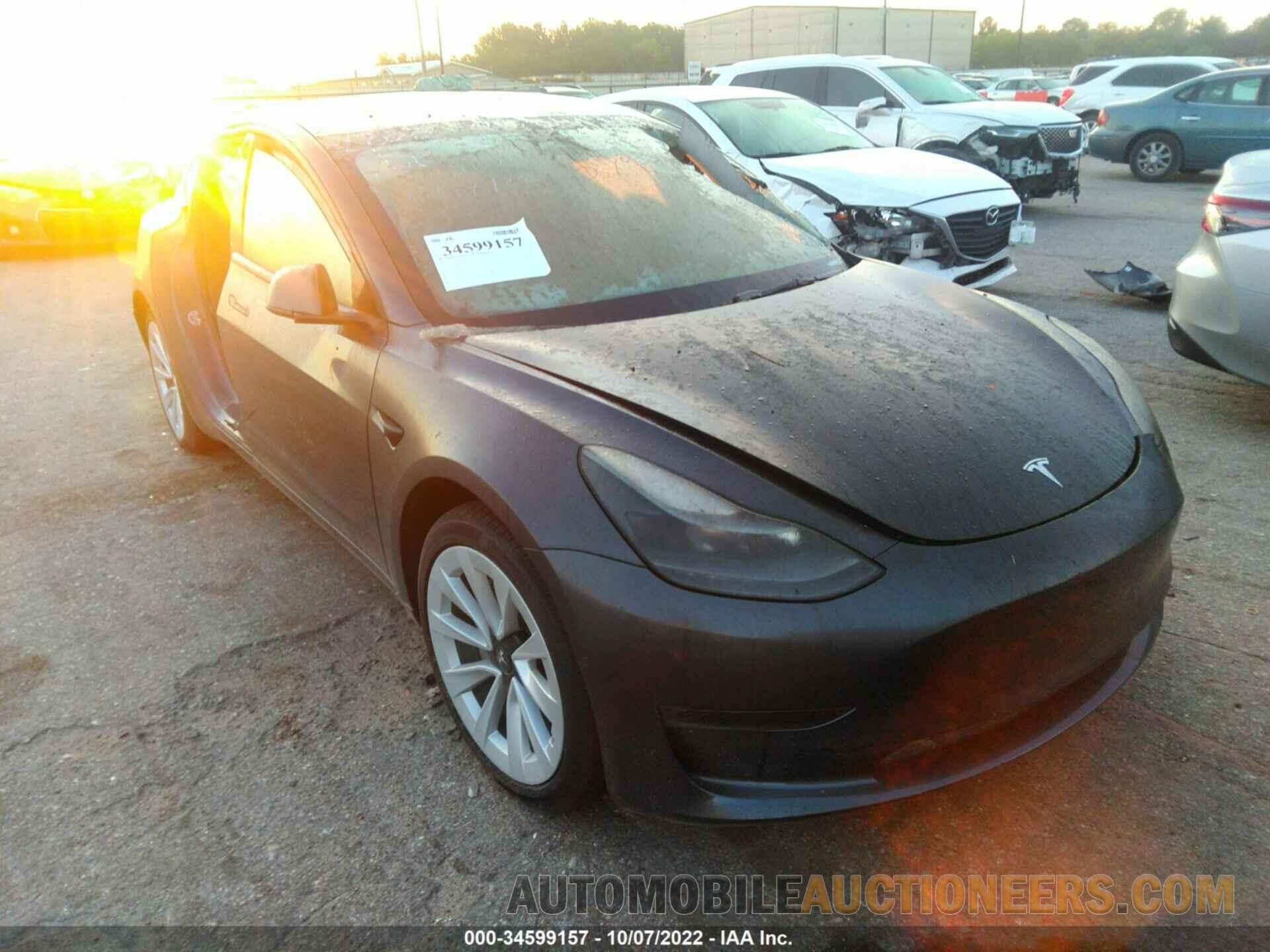 5YJ3E1EB4NF249375 TESLA MODEL 3 2022