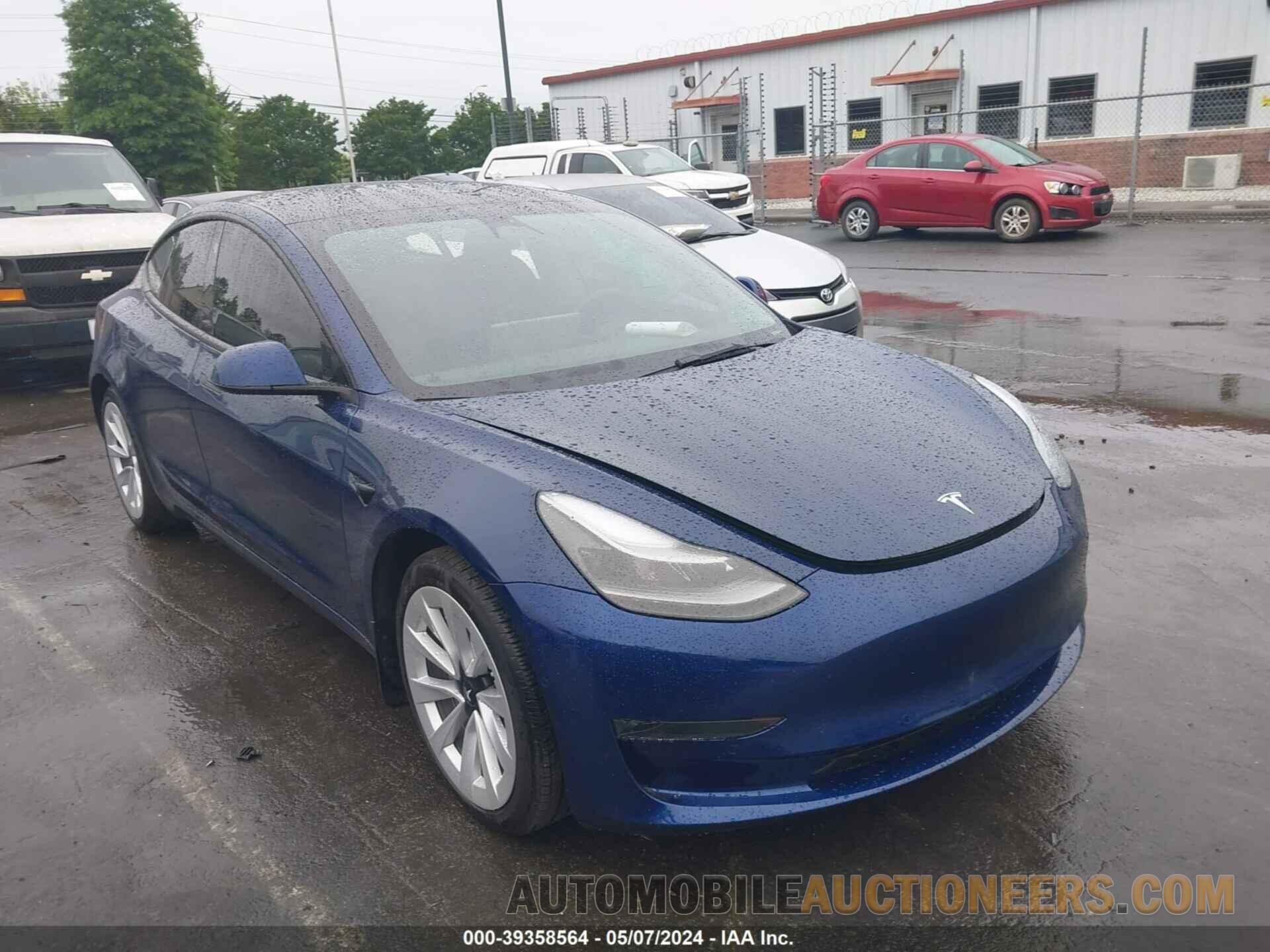 5YJ3E1EB4NF256200 TESLA MODEL 3 2022