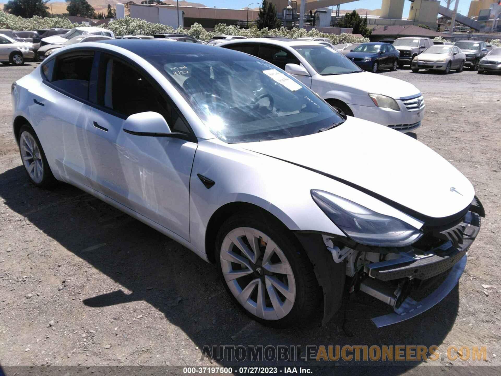 5YJ3E1EB4NF285485 TESLA MODEL 3 2022