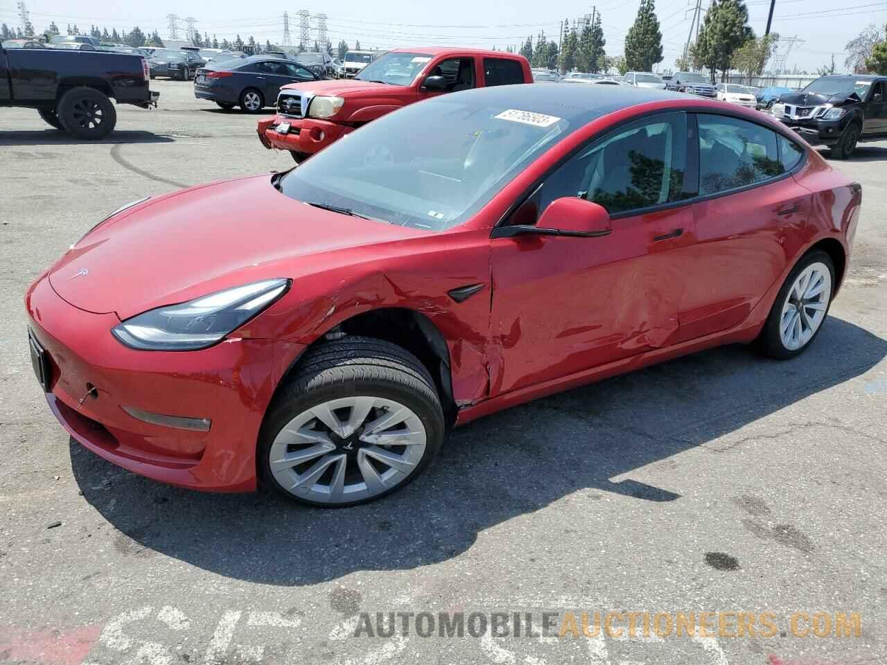 5YJ3E1EB4NF328691 TESLA MODEL 3 2022