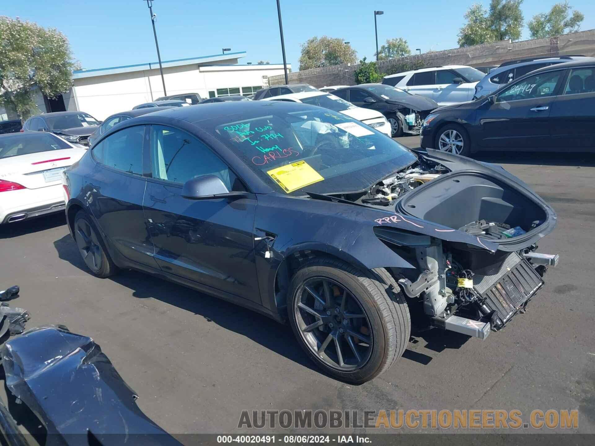 5YJ3E1EB4NF350545 TESLA MODEL 3 2022