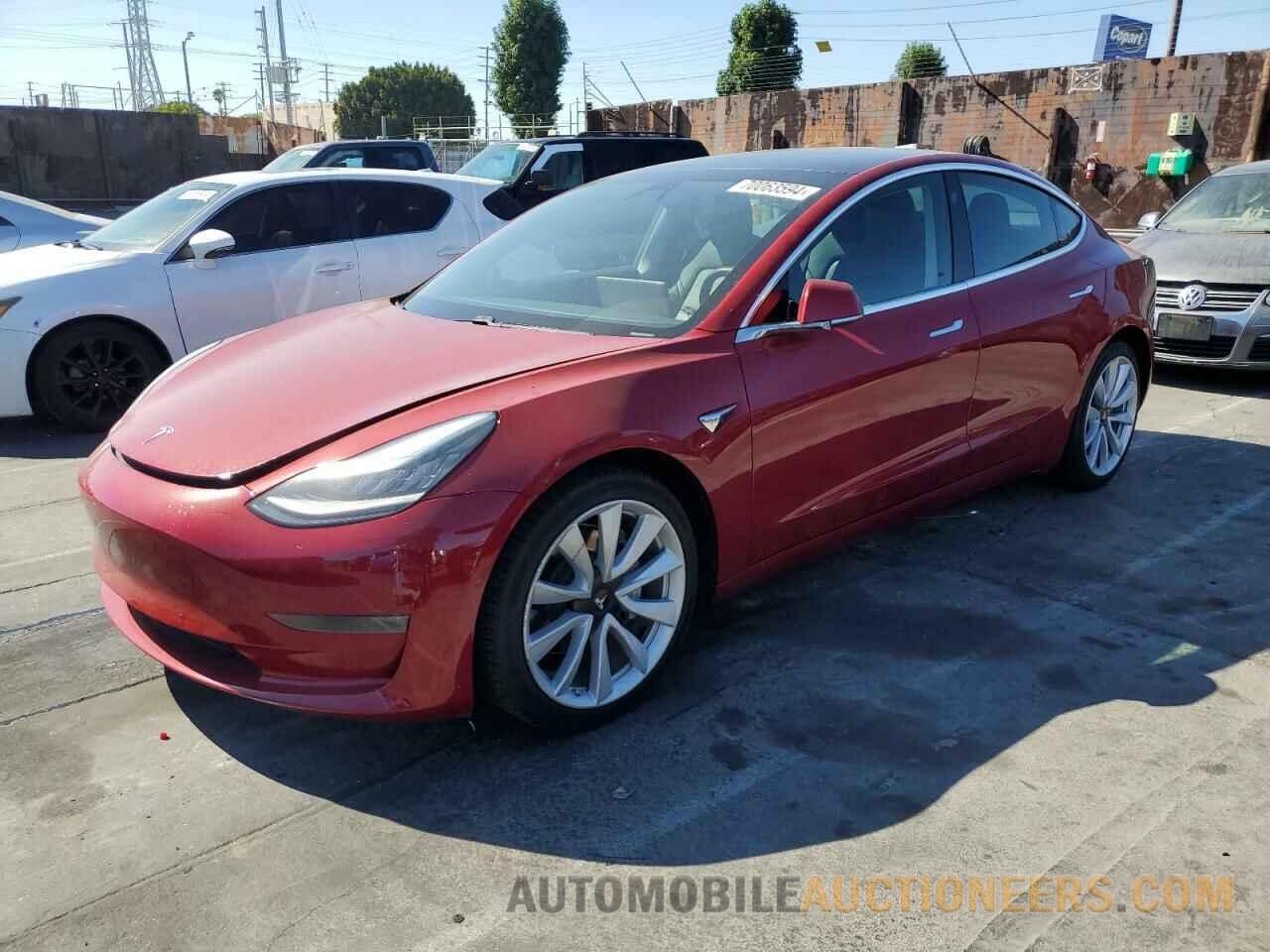 5YJ3E1EB5KF521718 TESLA MODEL 3 2019