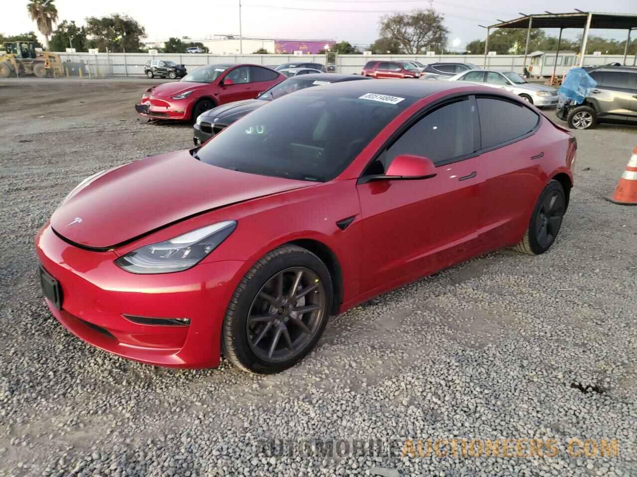 5YJ3E1EB5MF009234 TESLA MODEL 3 2021