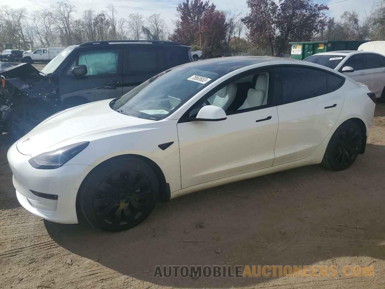 5YJ3E1EB5MF053461 TESLA MODEL 3 2021