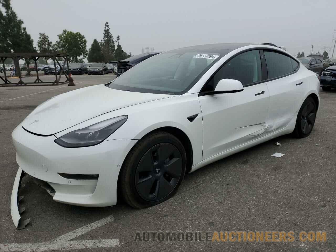 5YJ3E1EB5MF073676 TESLA MODEL 3 2021