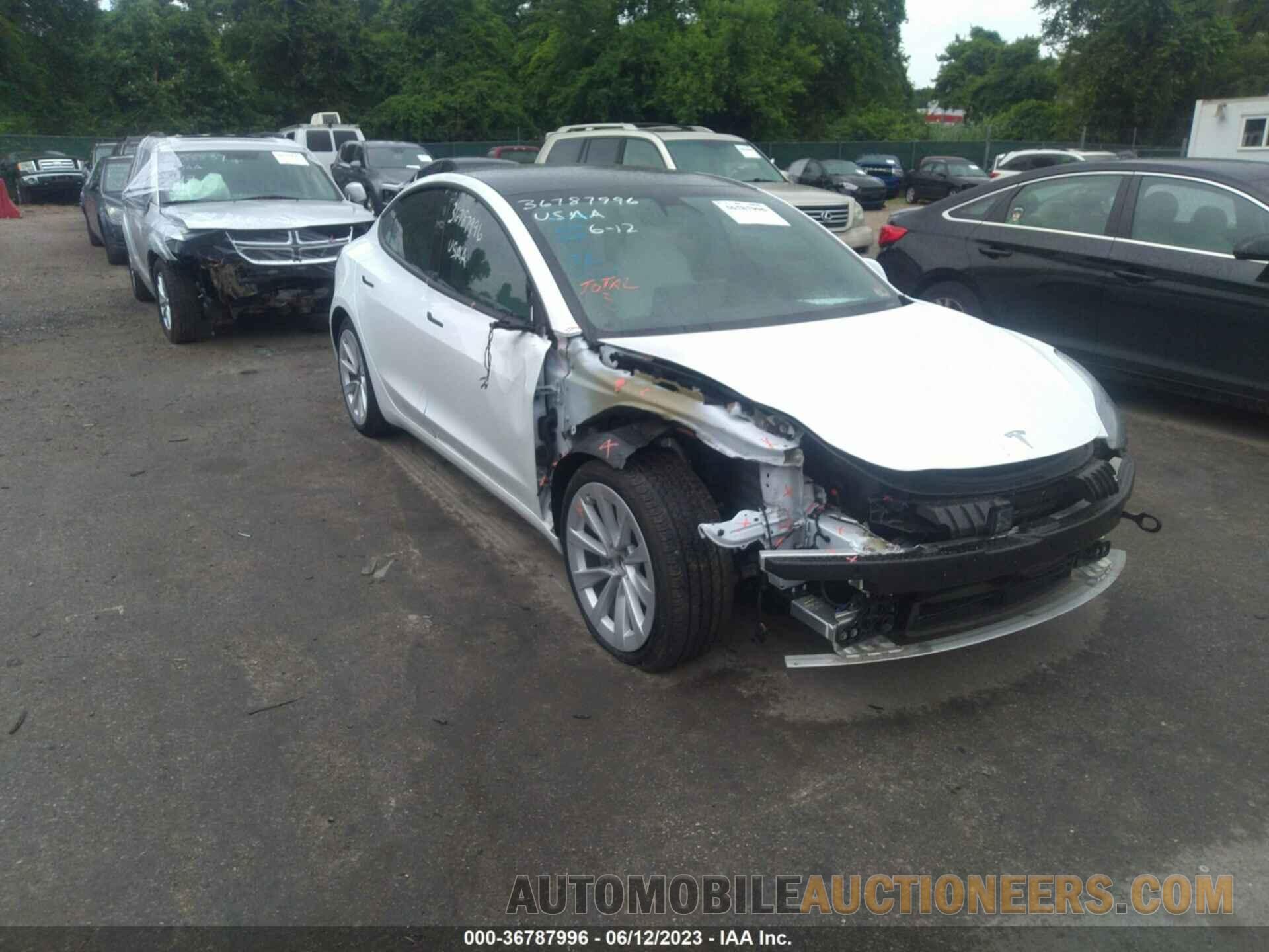 5YJ3E1EB5MF924987 TESLA MODEL 3 2021