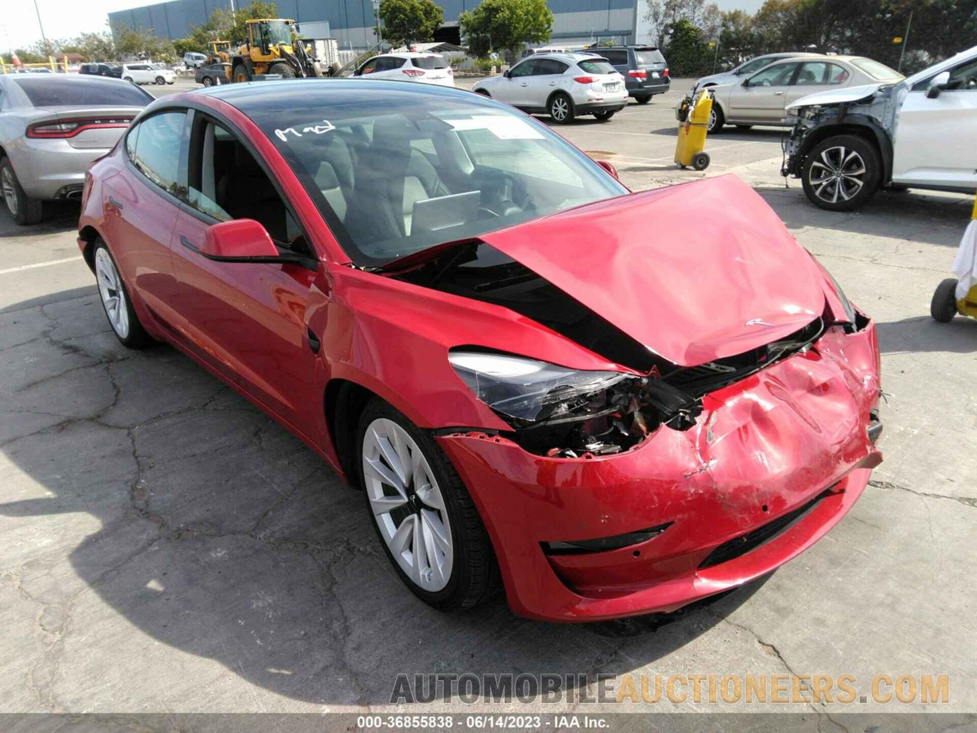 5YJ3E1EB5MF927405 TESLA MODEL 3 2021