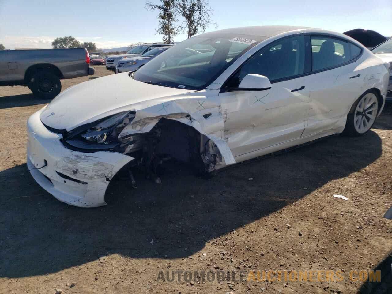 5YJ3E1EB5NF124031 TESLA MODEL 3 2022