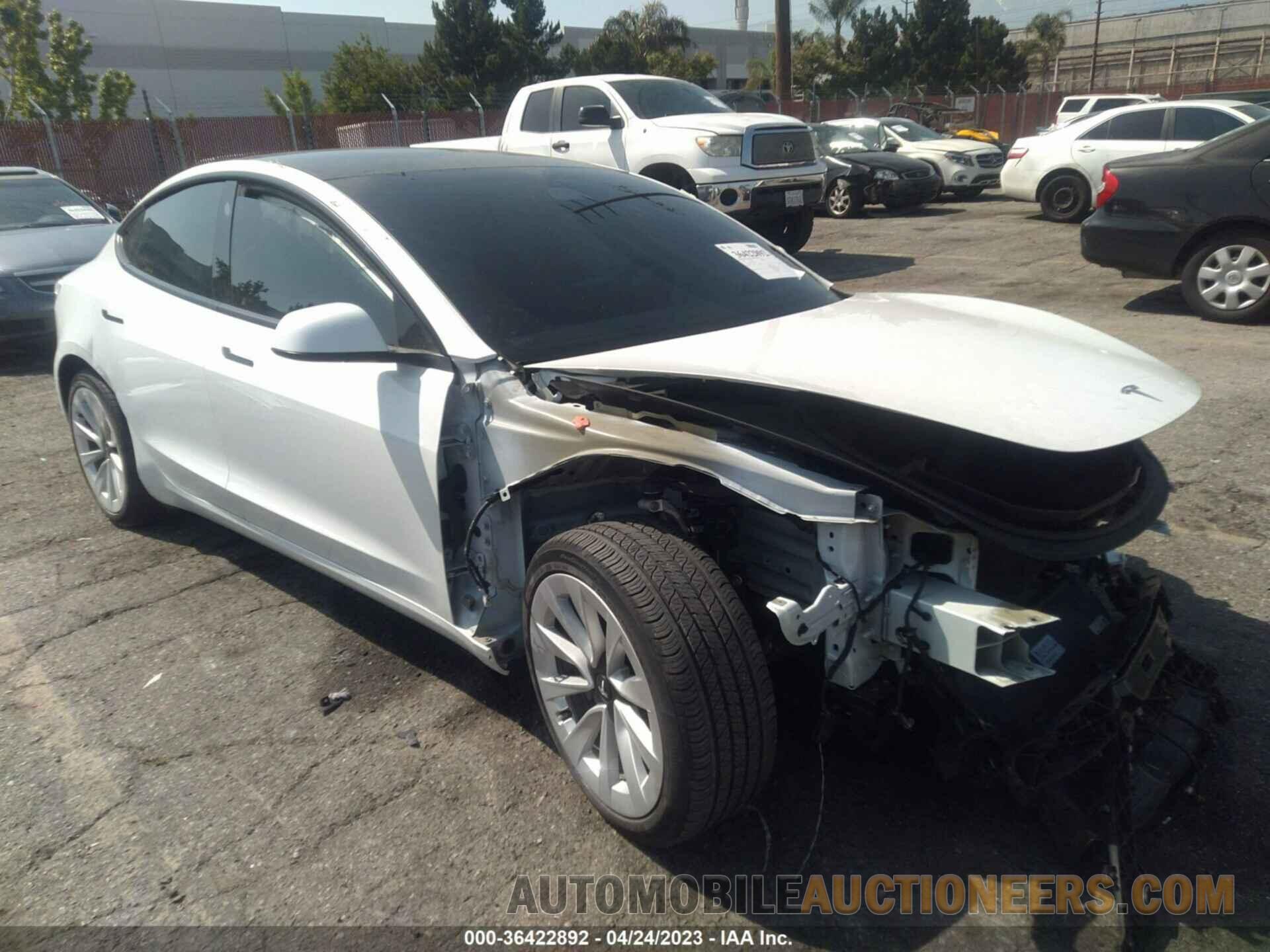 5YJ3E1EB5NF138091 TESLA MODEL 3 2022