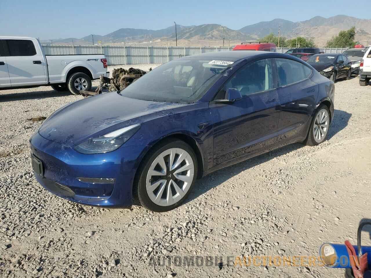 5YJ3E1EB5NF144845 TESLA MODEL 3 2022